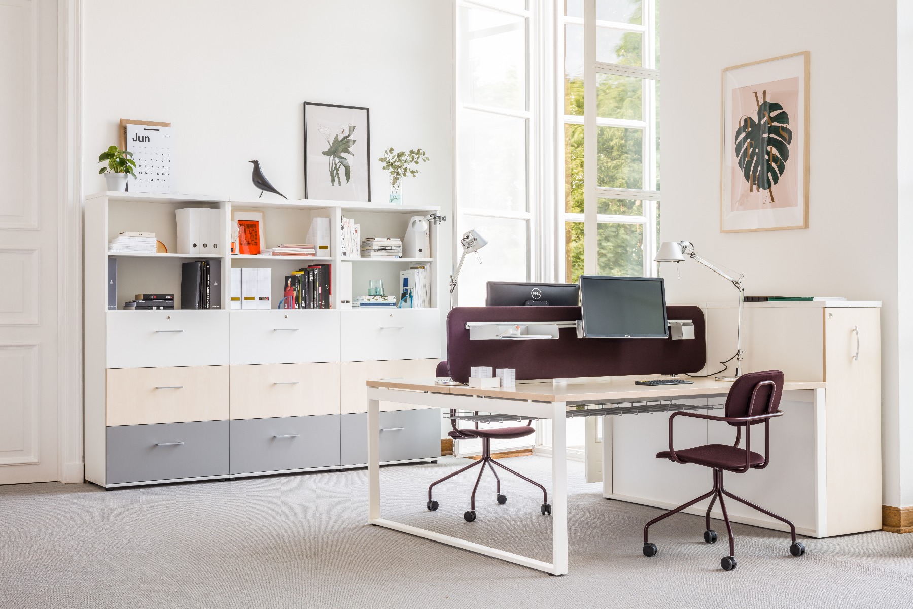 Standard Office Lockable Cargo Pedestal w/Pencil Tray