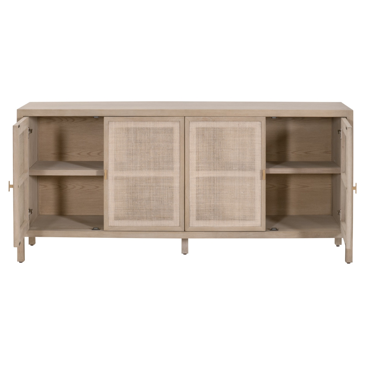 Carina Cane/Wood Media Sideboard w/4 Doors