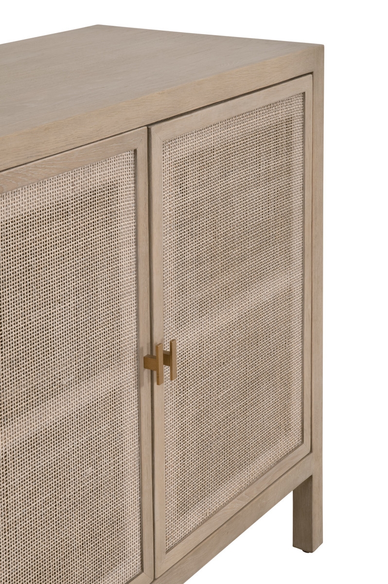 Carina Cane/Wood Media Sideboard w/4 Doors