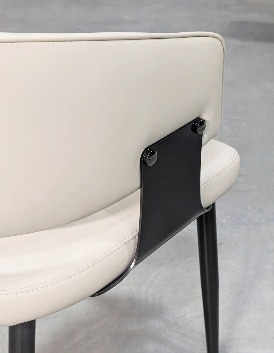 Carla PU/Metal Dining Arm Chair
