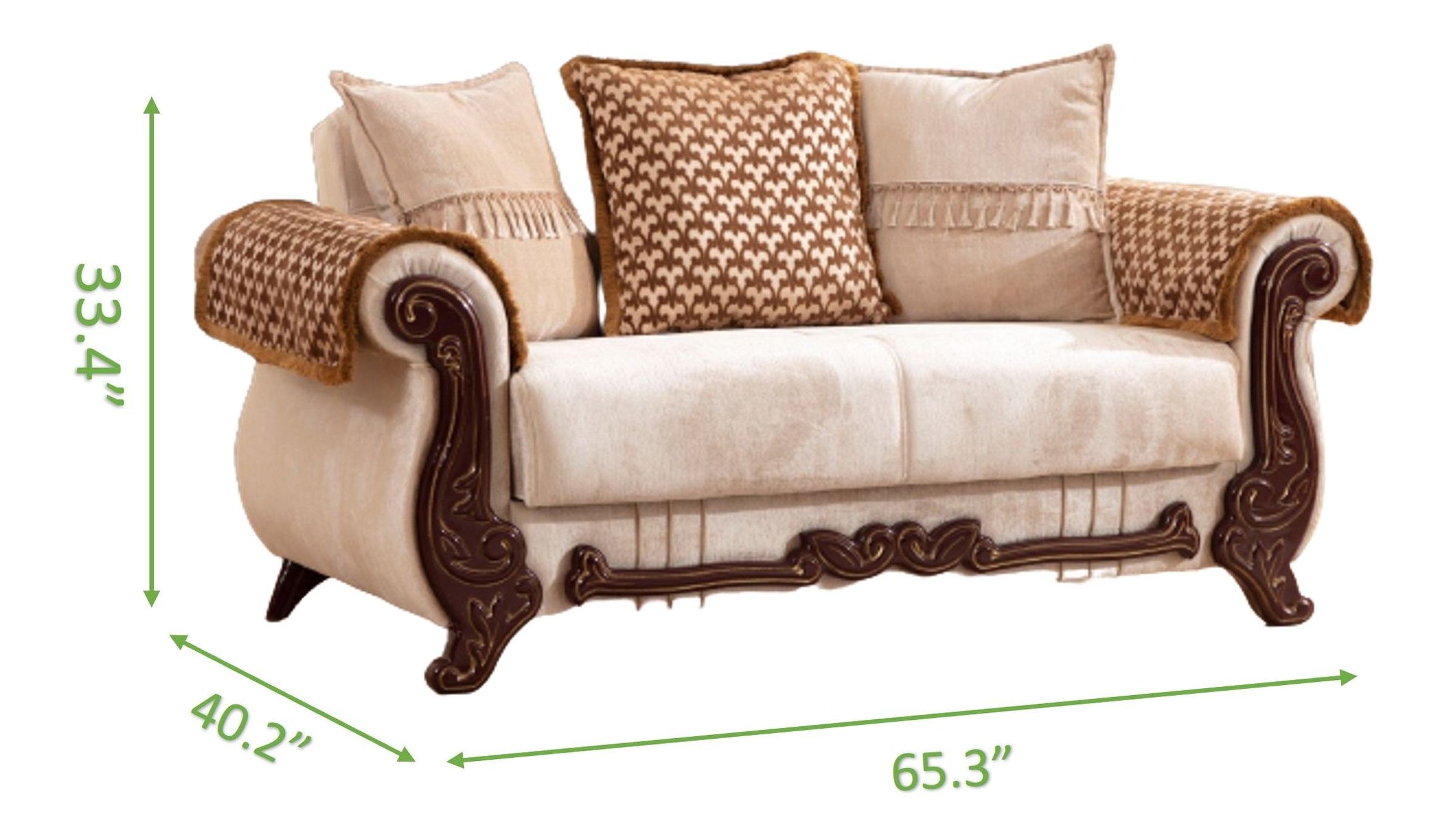 Carmen Chenille Loveseat