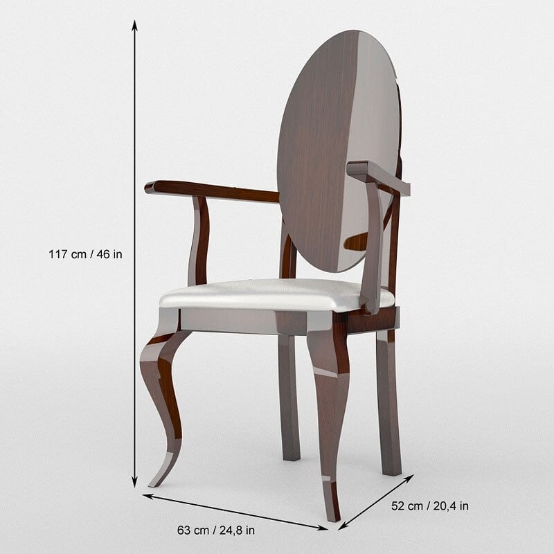 Carmen Modern Fabric Arm Chair by Franco Furniture