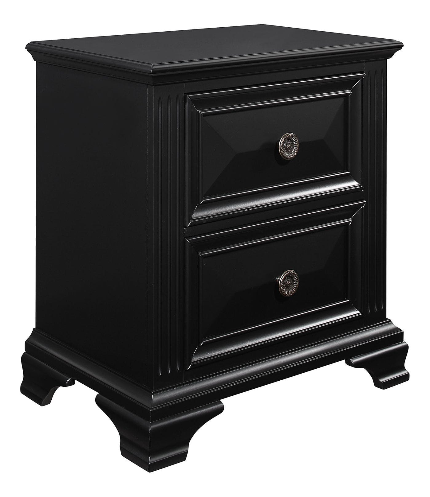 Carter 2-Drawer Wood Veneer Nightstand