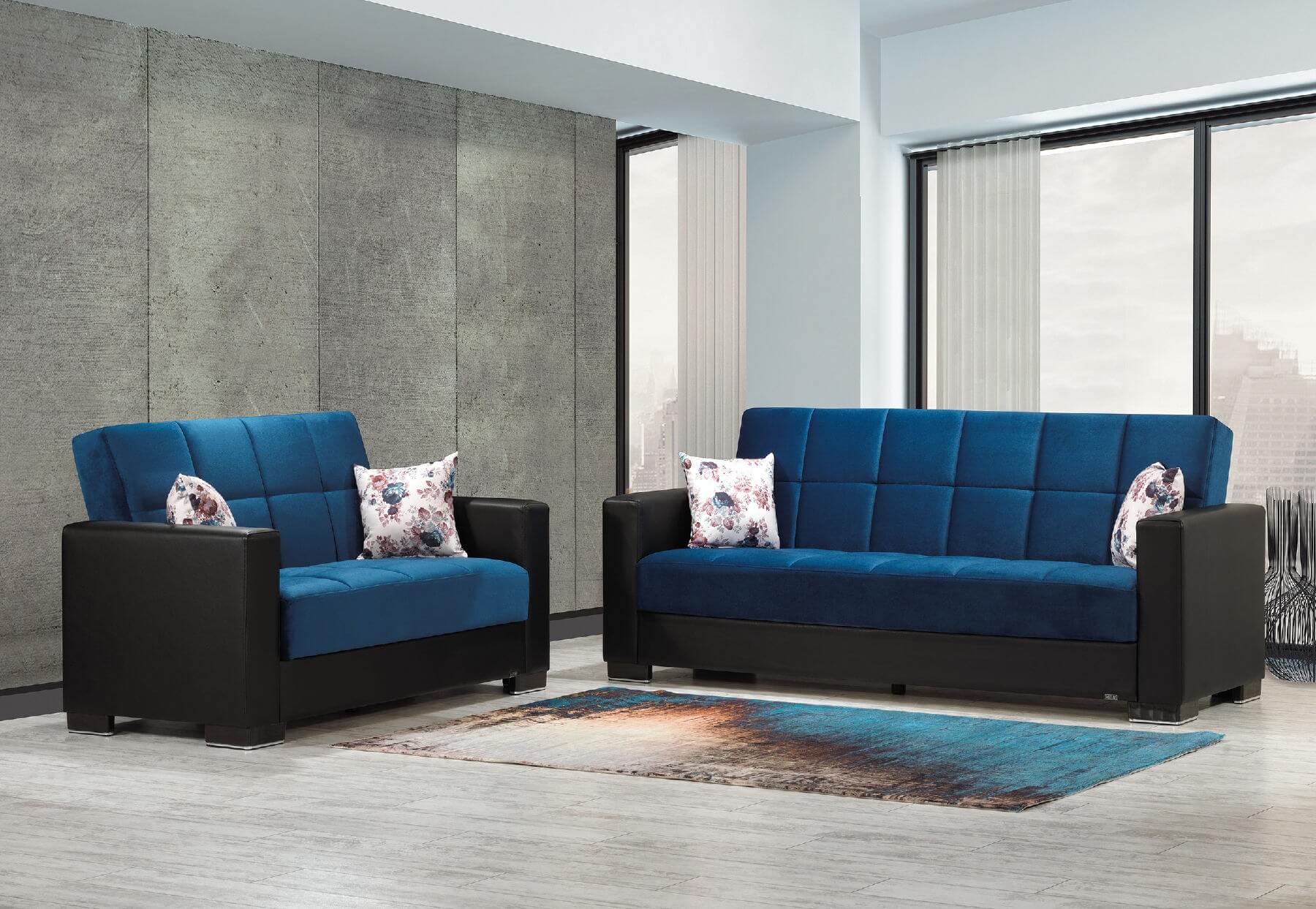Armada Fabric/PU Living Room Set