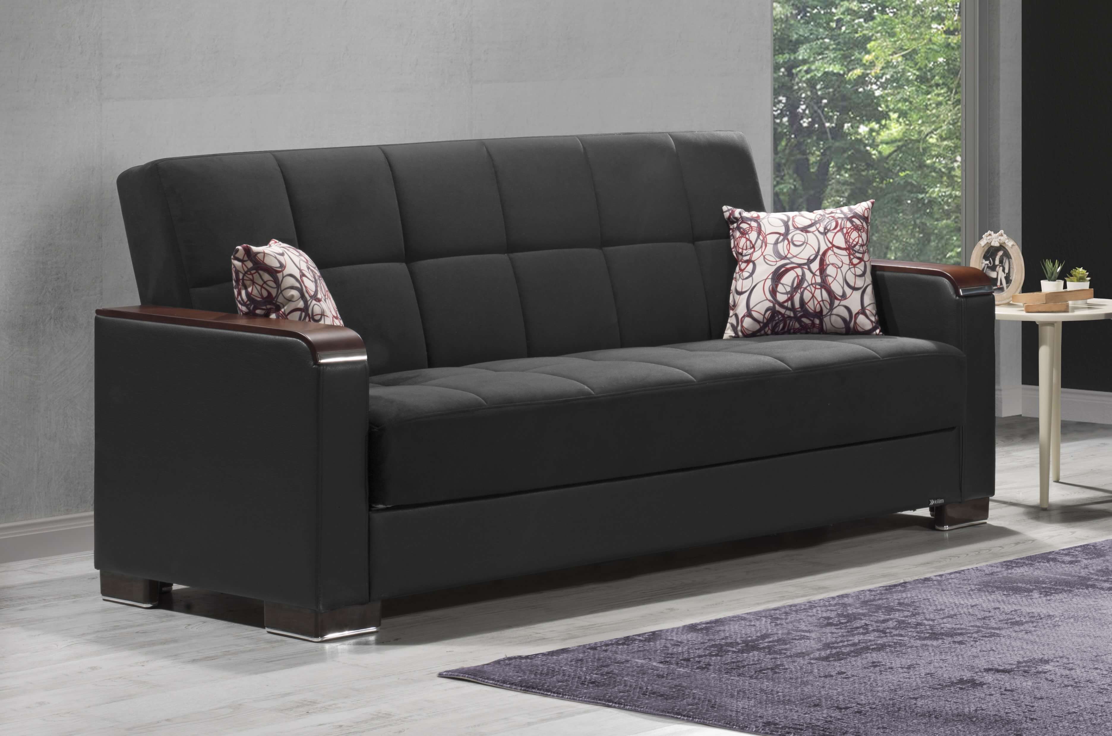 Armada X Fabric/PU Convertible Sofabed