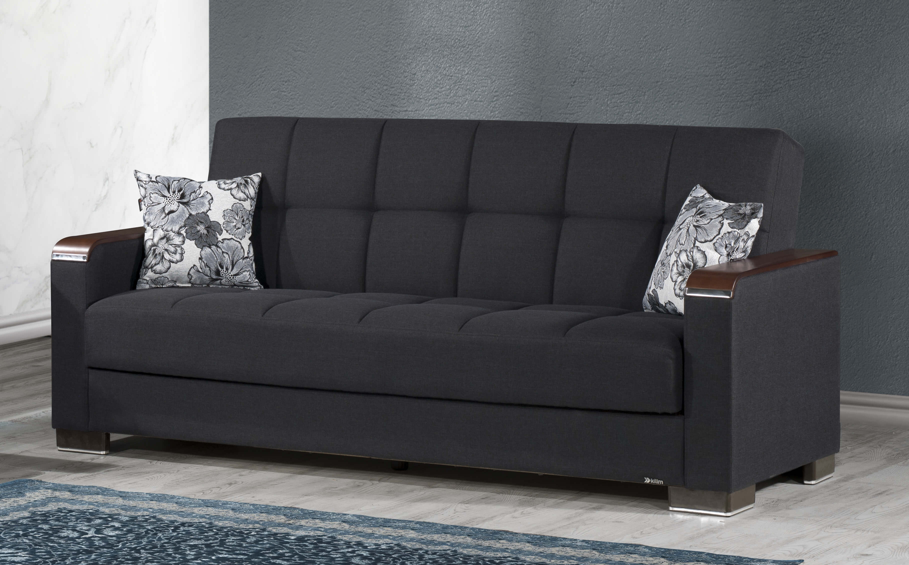 Armada X Fabric/PU Convertible Sofabed