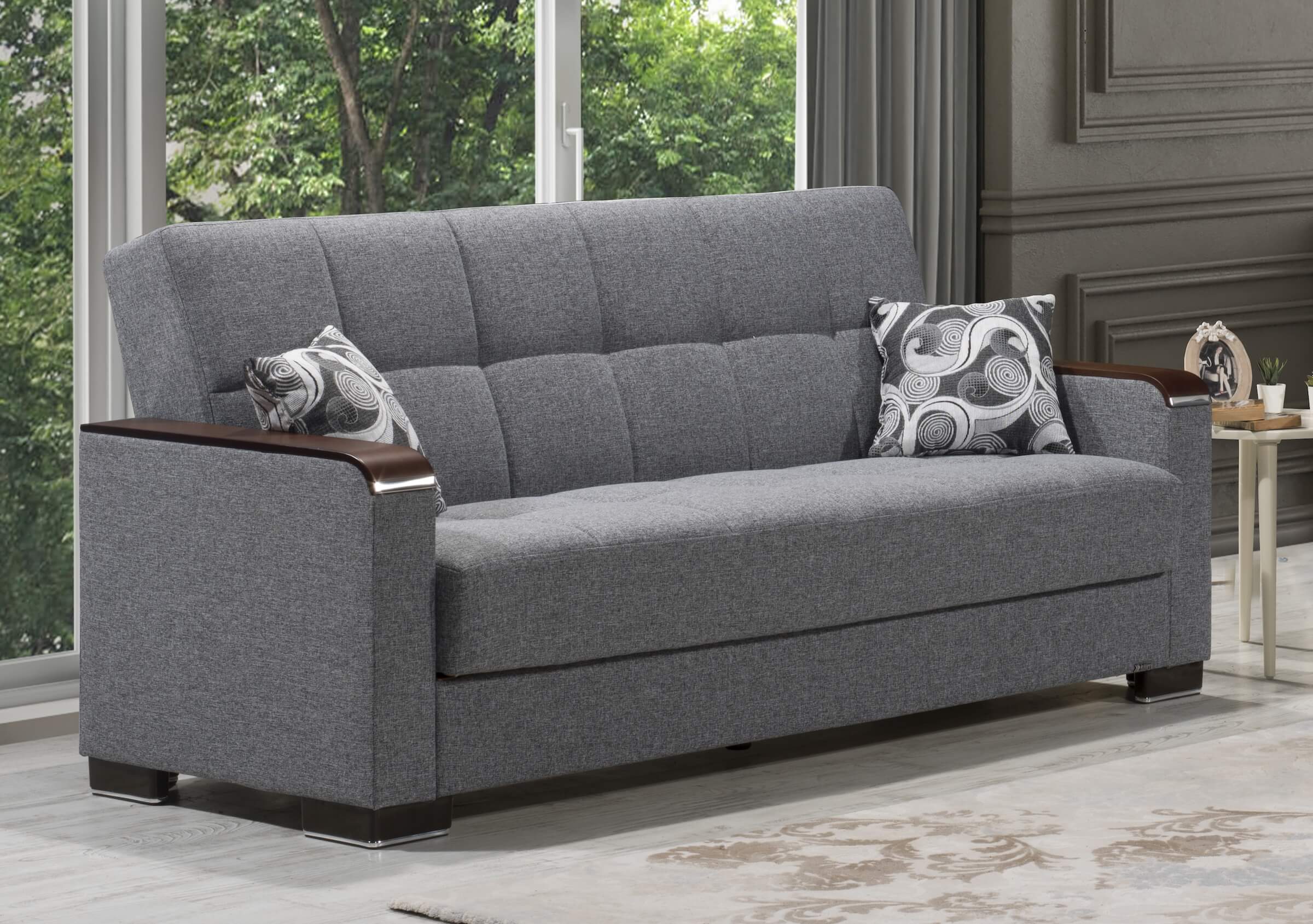 Armada X Fabric/PU Convertible Sofabed