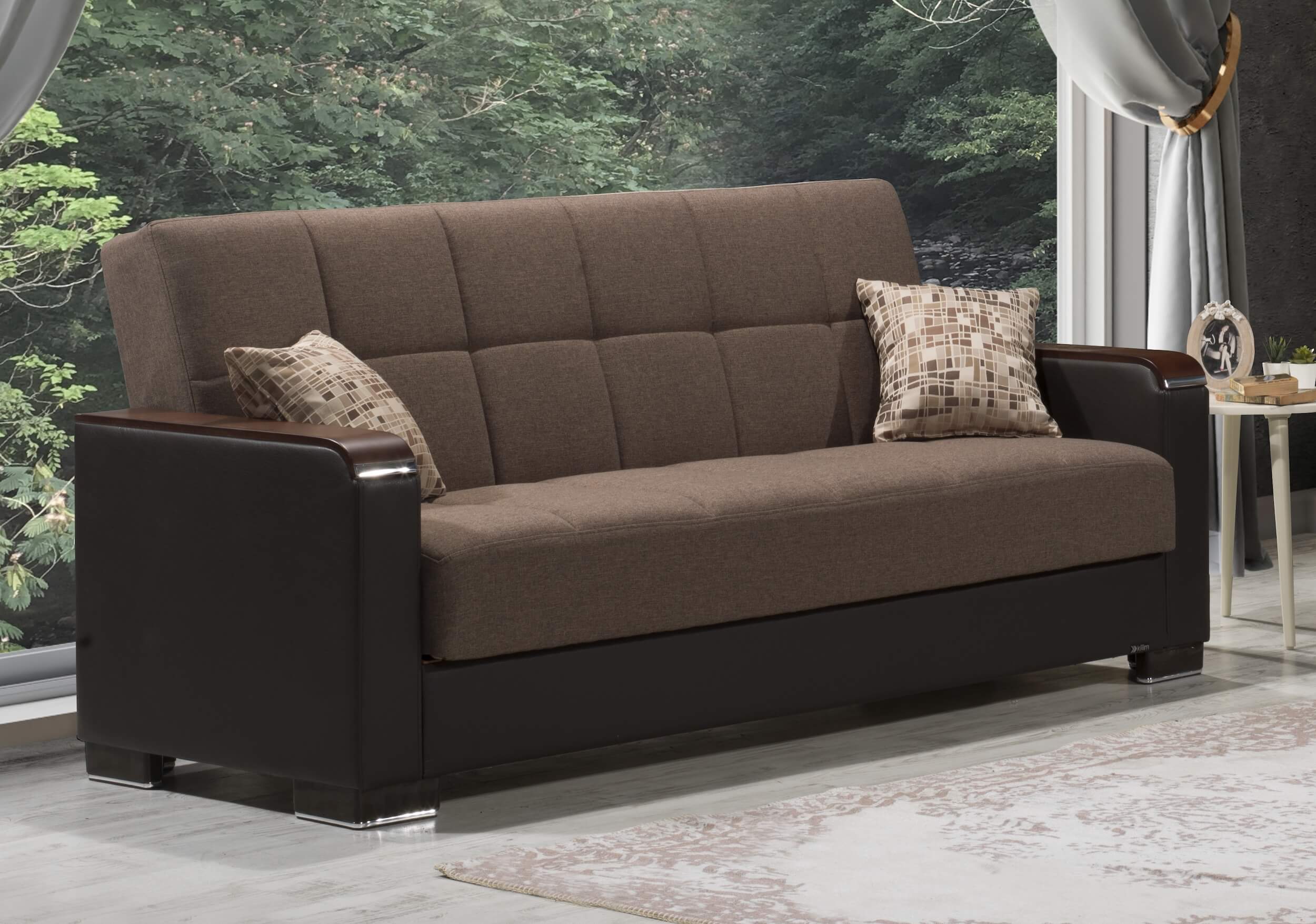 Armada X Fabric/PU Convertible Sofabed