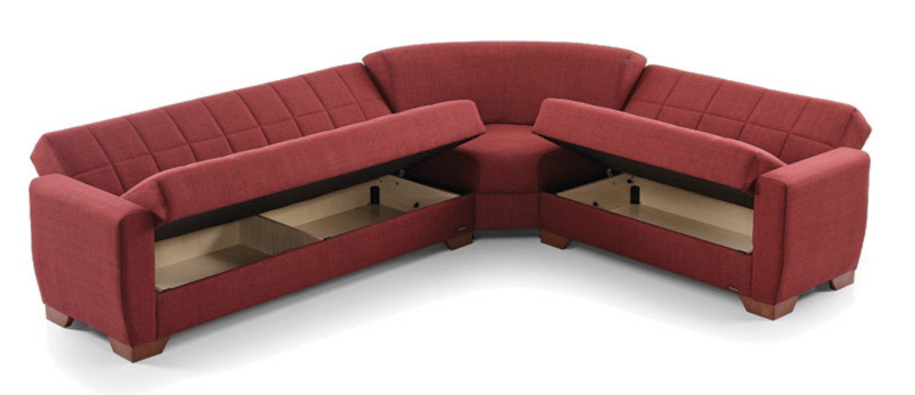 Barato Large L-Shaped Sectional Sofa with Channel Tufting and Plaid Pillows, Compostion 1