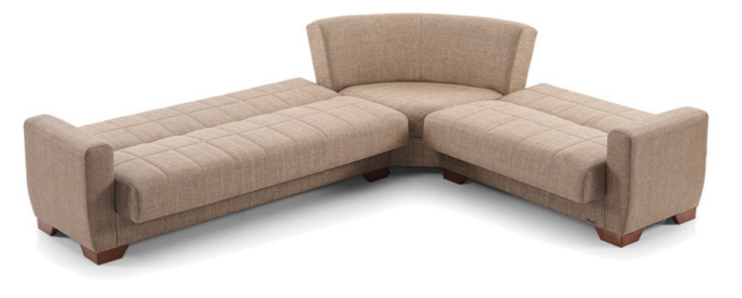 Barato Large L-Shaped Sectional Sofa with Channel Tufting and Plaid Pillows, Compostion 1