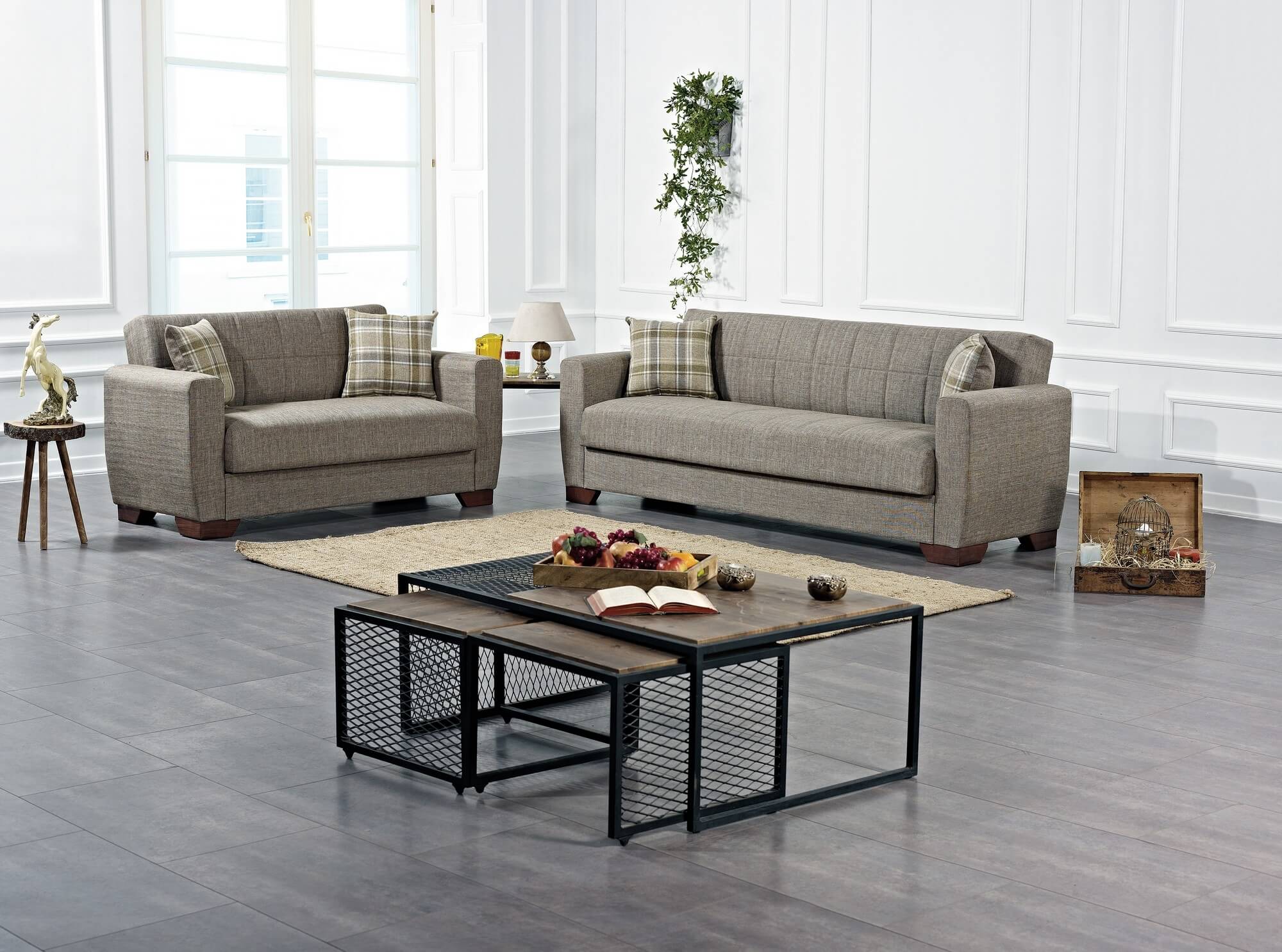 Barato Fabric Living Room Set
