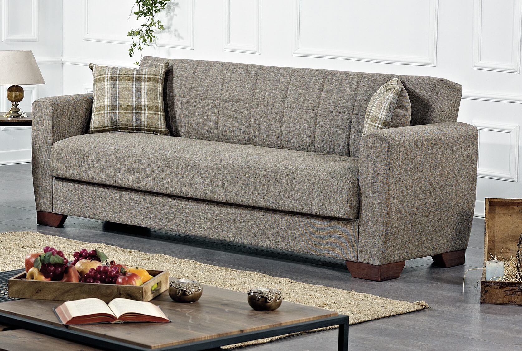Barato Fabric Convertible Sofa Bed