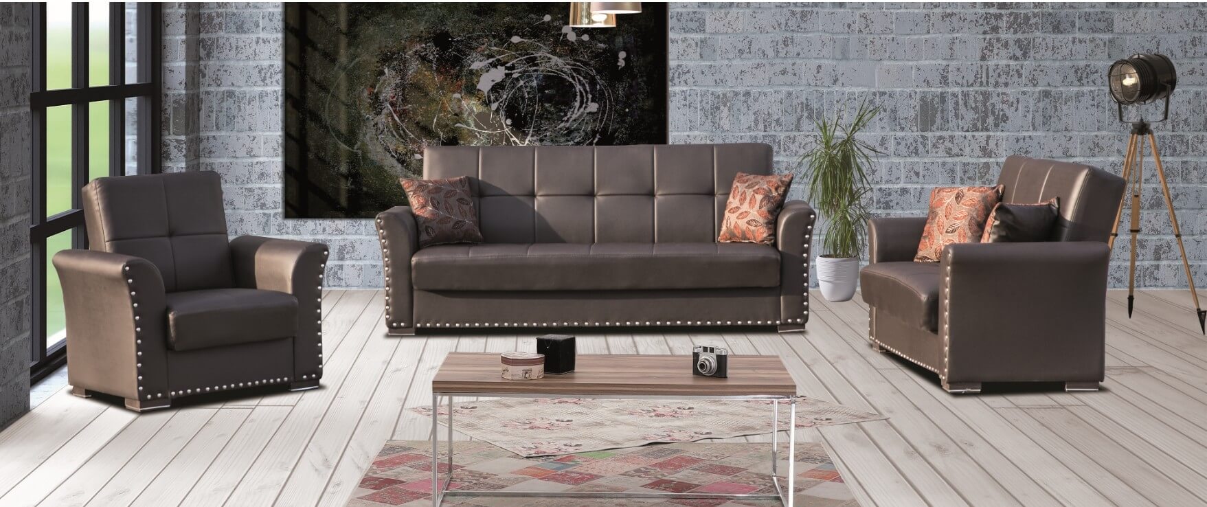 Diva PU Living Room Set