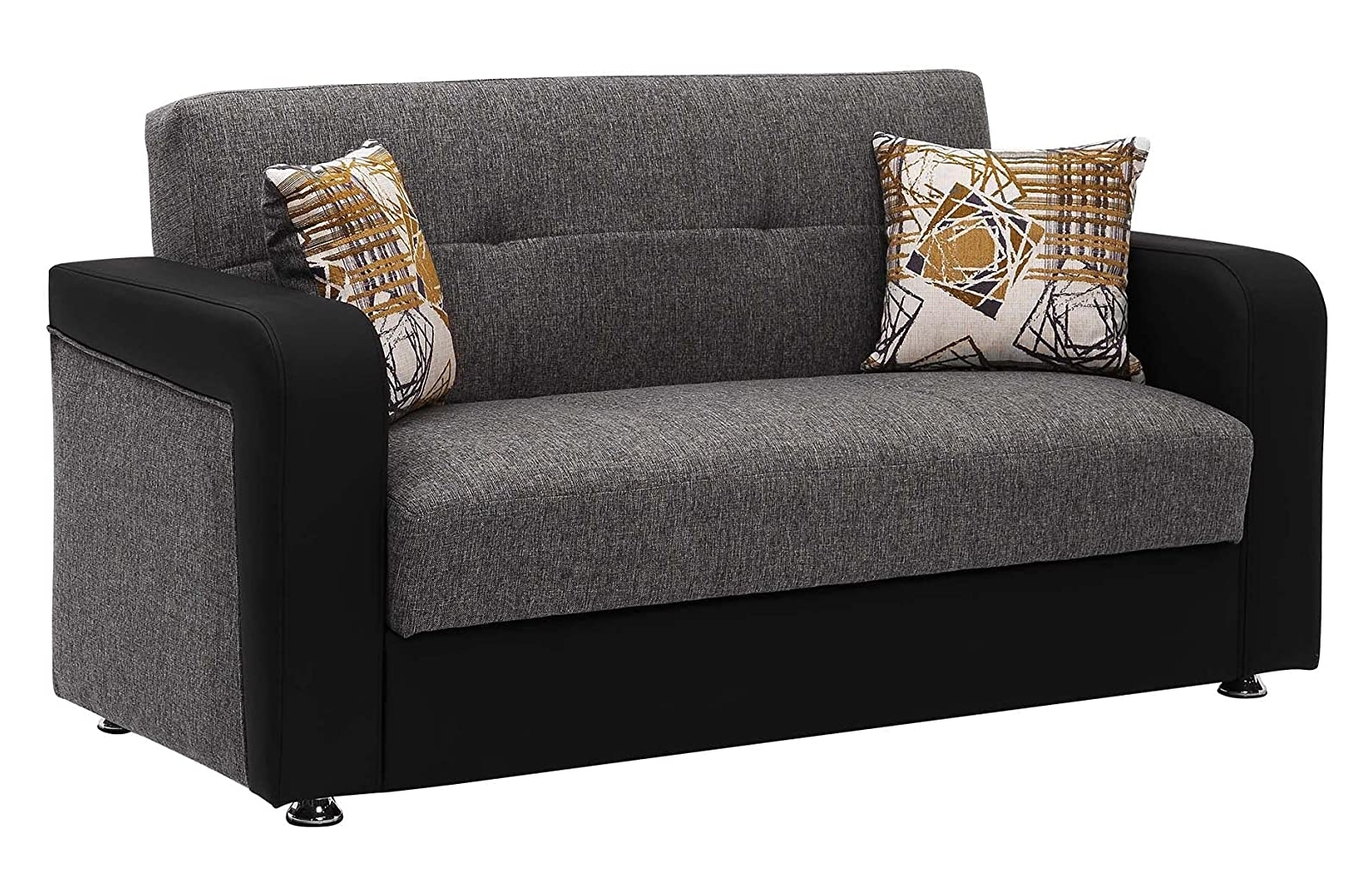 Harmony Fabric/PU Convertible Living Set