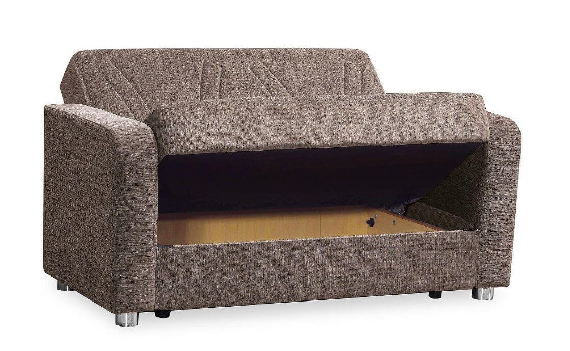 Joker Elegance Fabric Convertible Loveseat