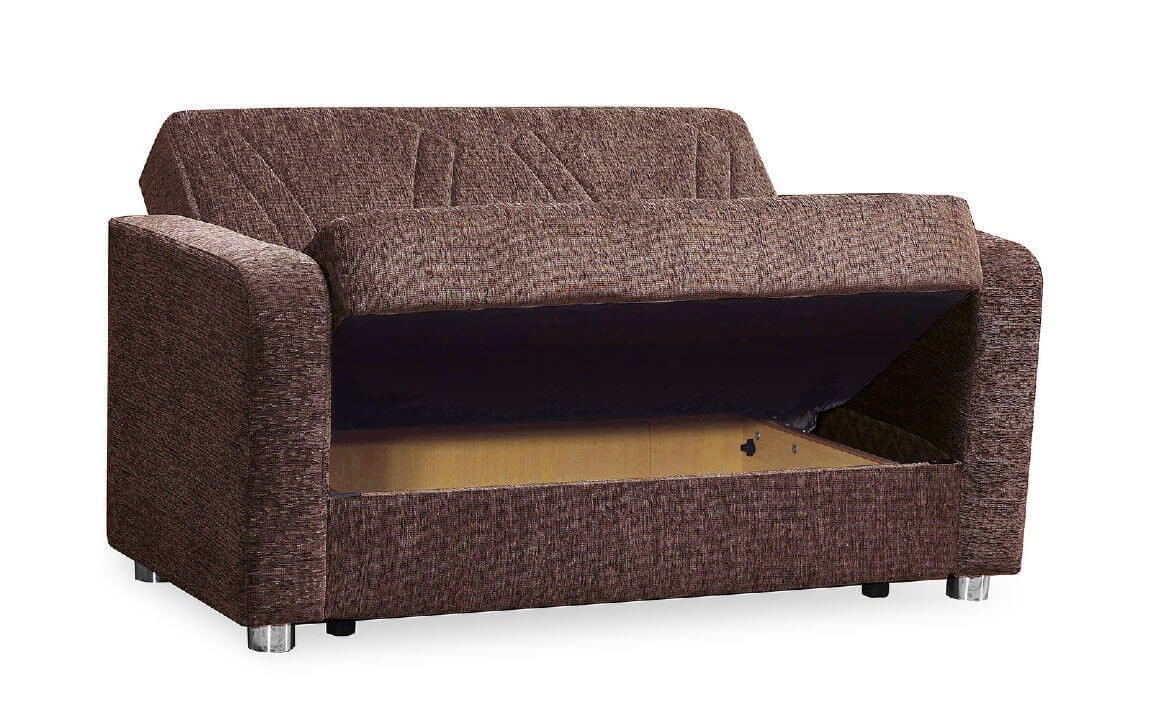 Joker Elegance Fabric Convertible Loveseat