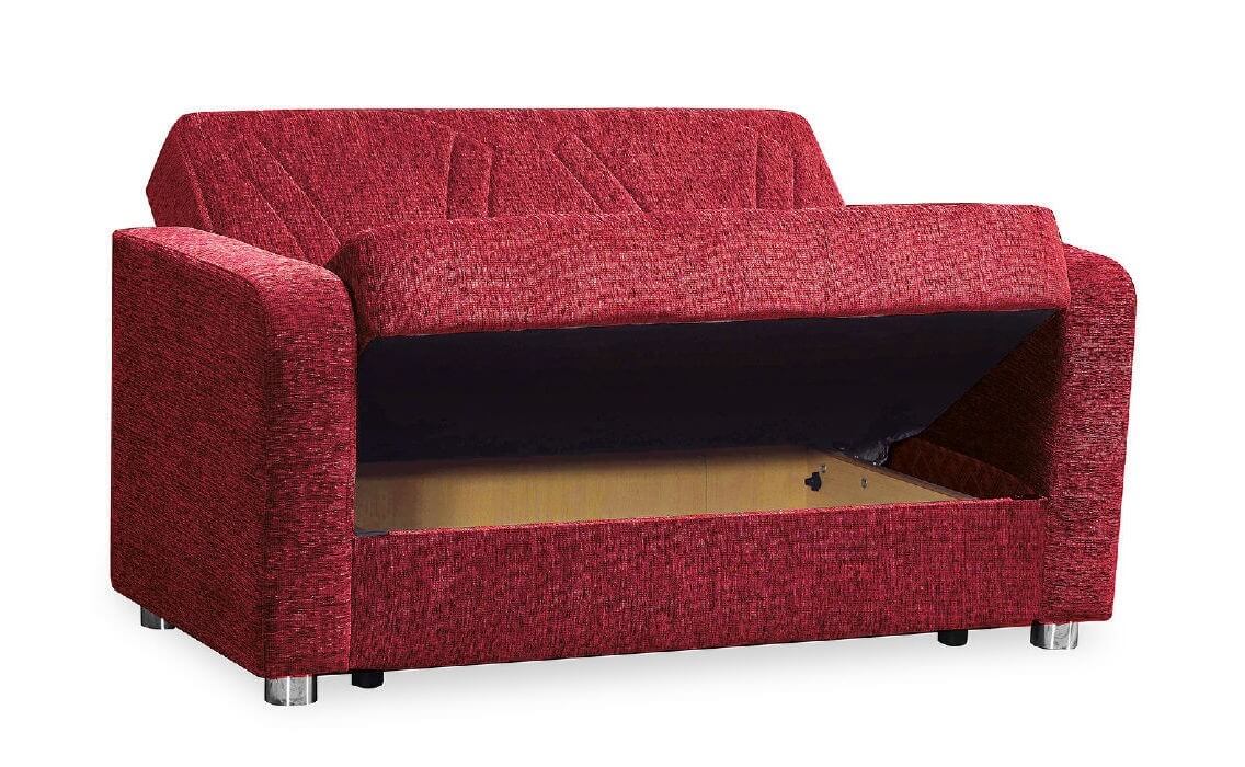 Joker Elegance Fabric Convertible Loveseat