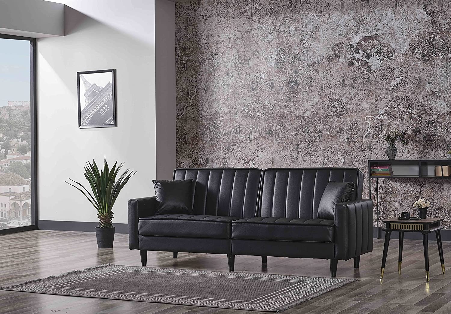 Leo PU Convertible Sofabed