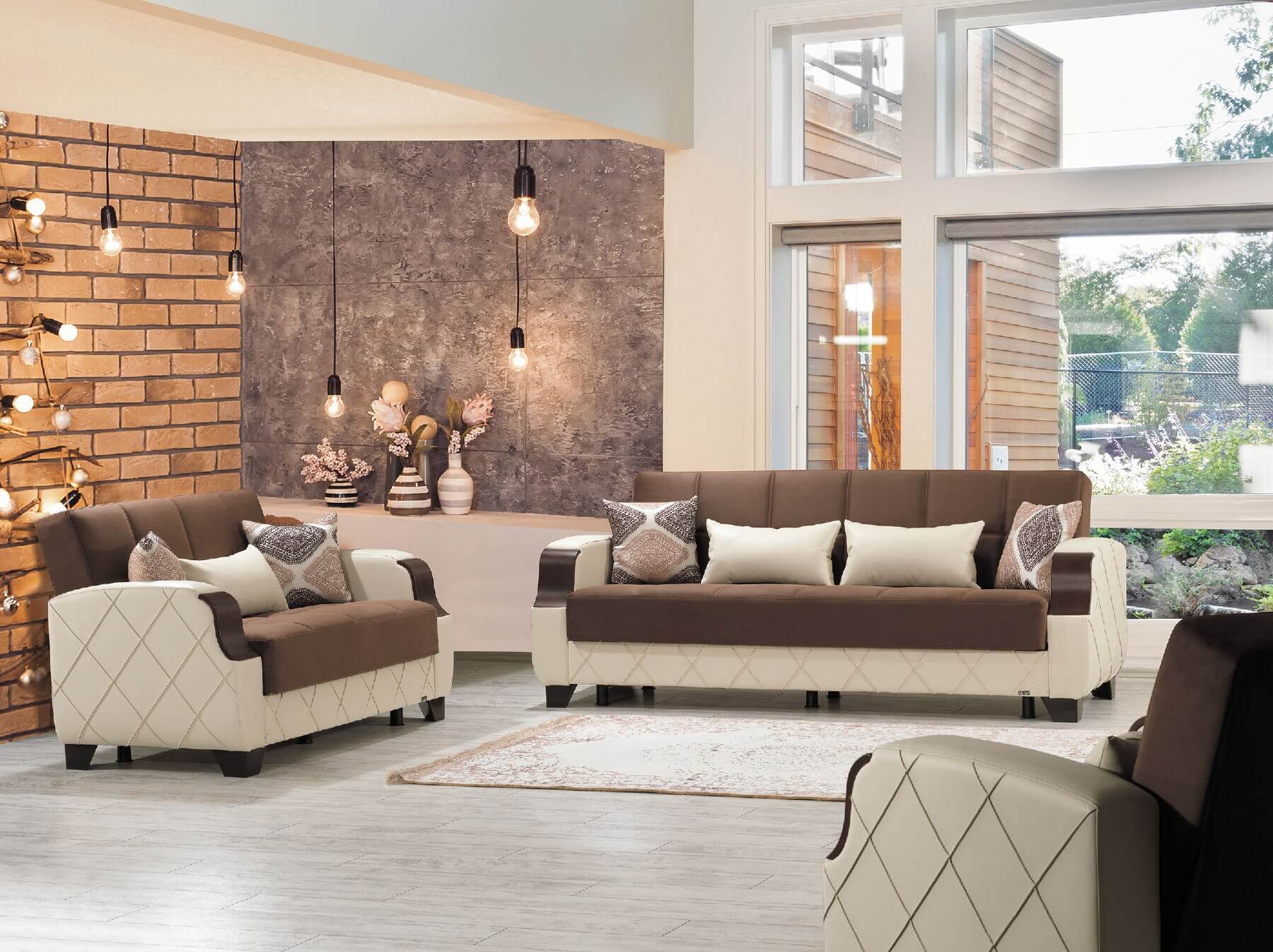 Molina Fabric Convertible Living Room Set