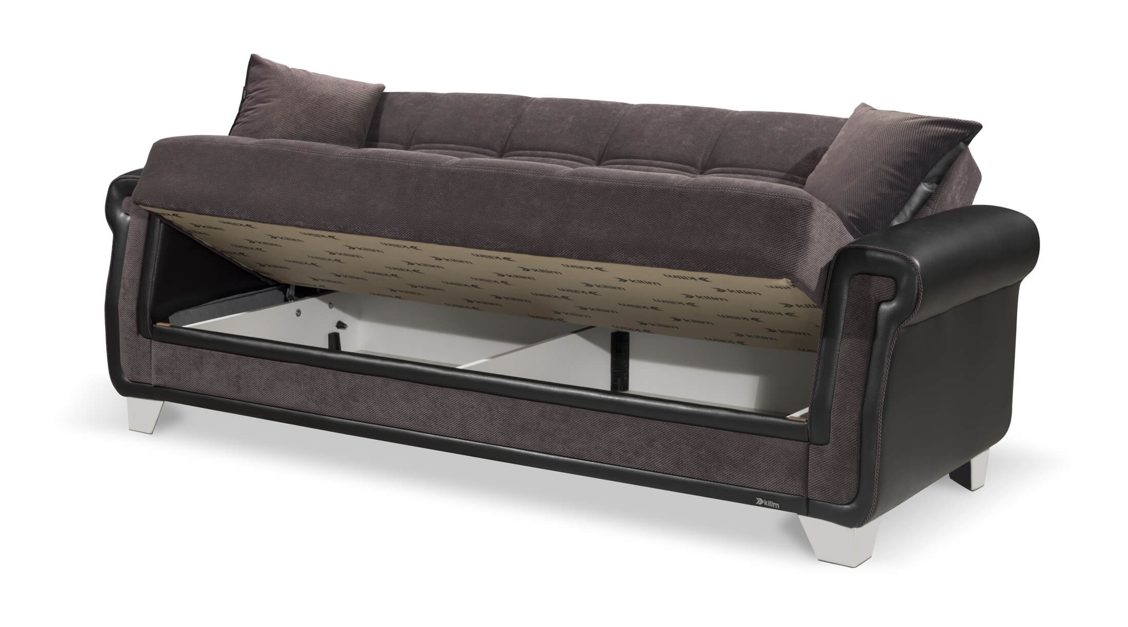 Proline Fabric/Leatherette Convertible Sofa