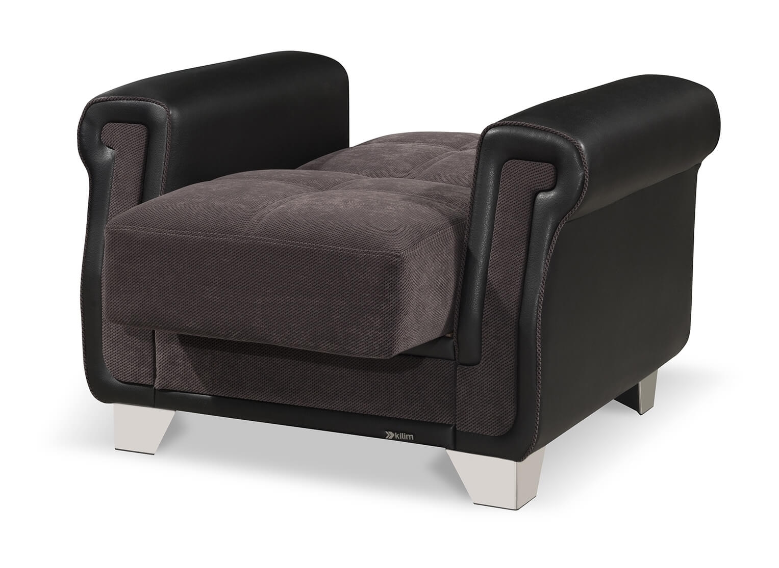 Proline Fabric/Leatherette Convertible Chair