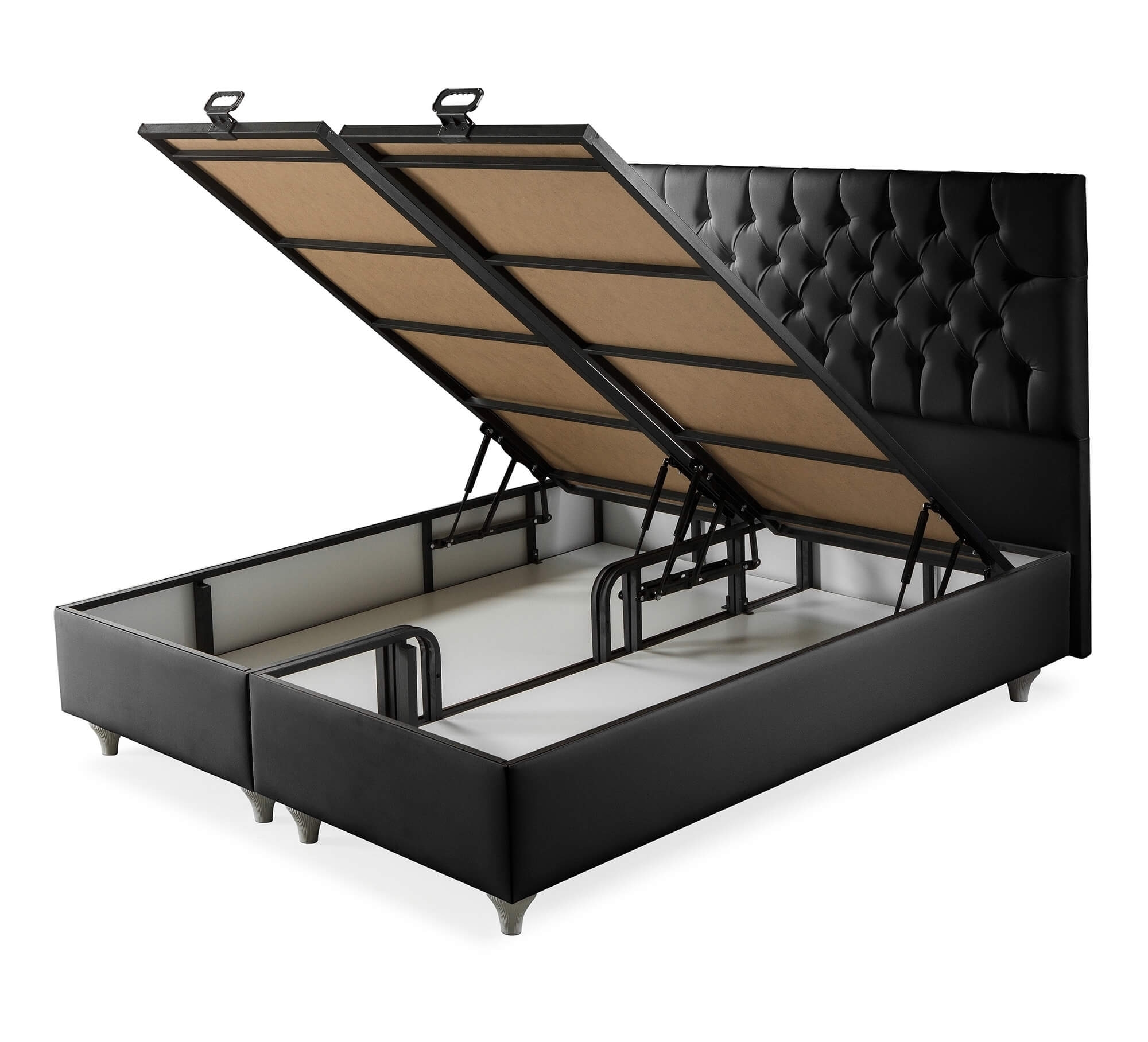 Casabed PU Tufted Platform Full Size Bed