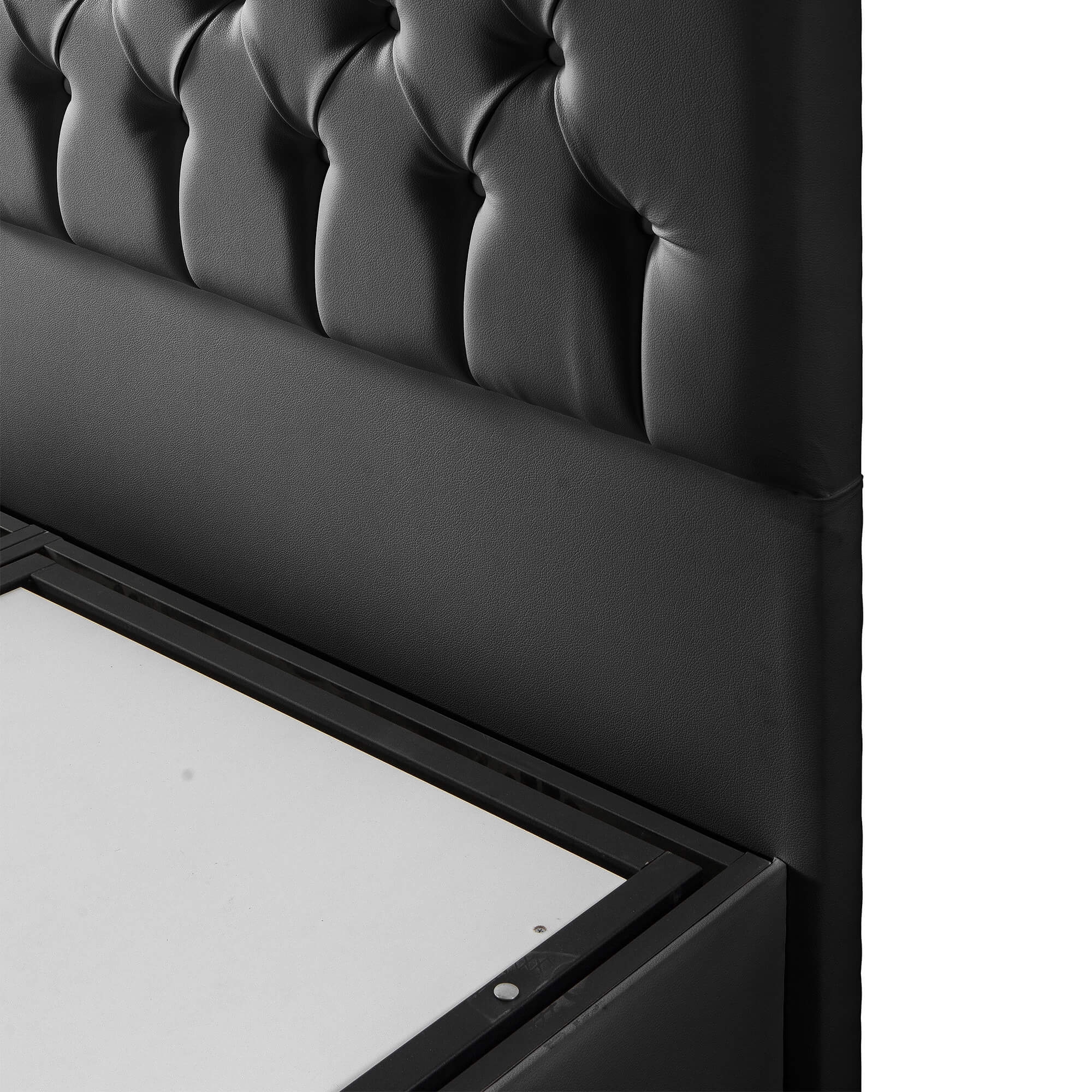 Casabed PU Tufted Platform Queen Size Bed