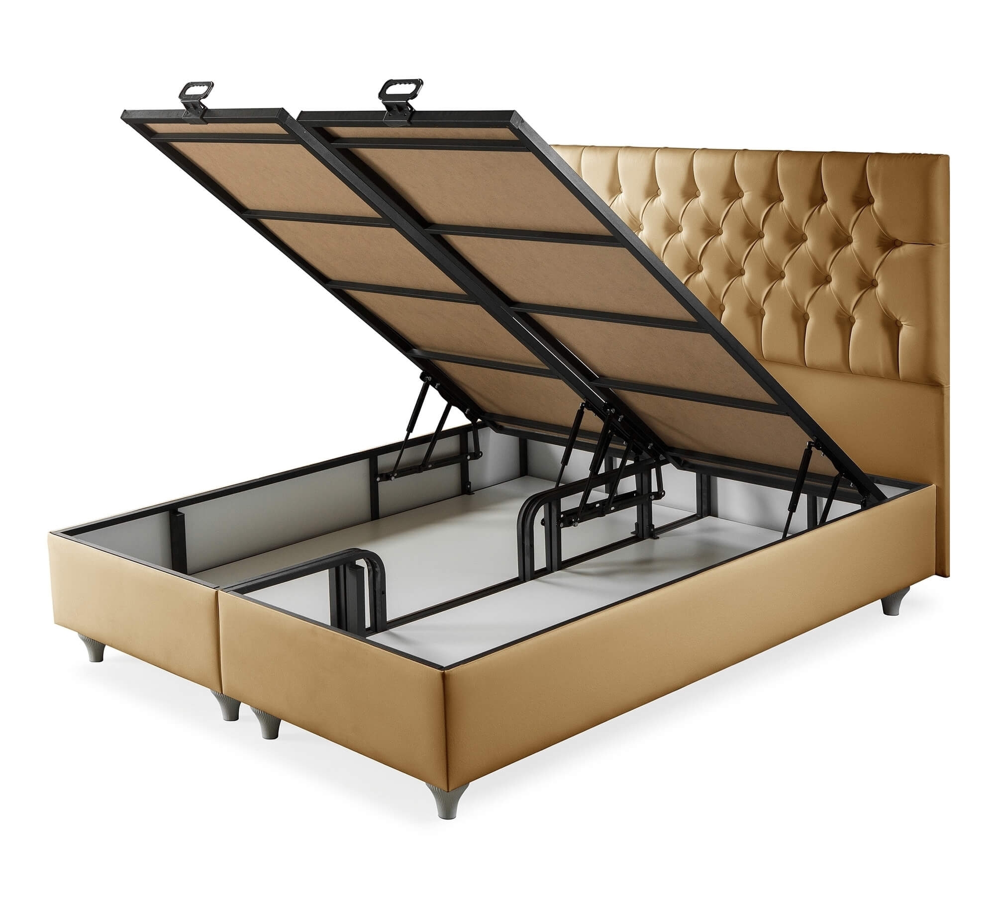Casabed PU Tufted Platform Queen Size Bed