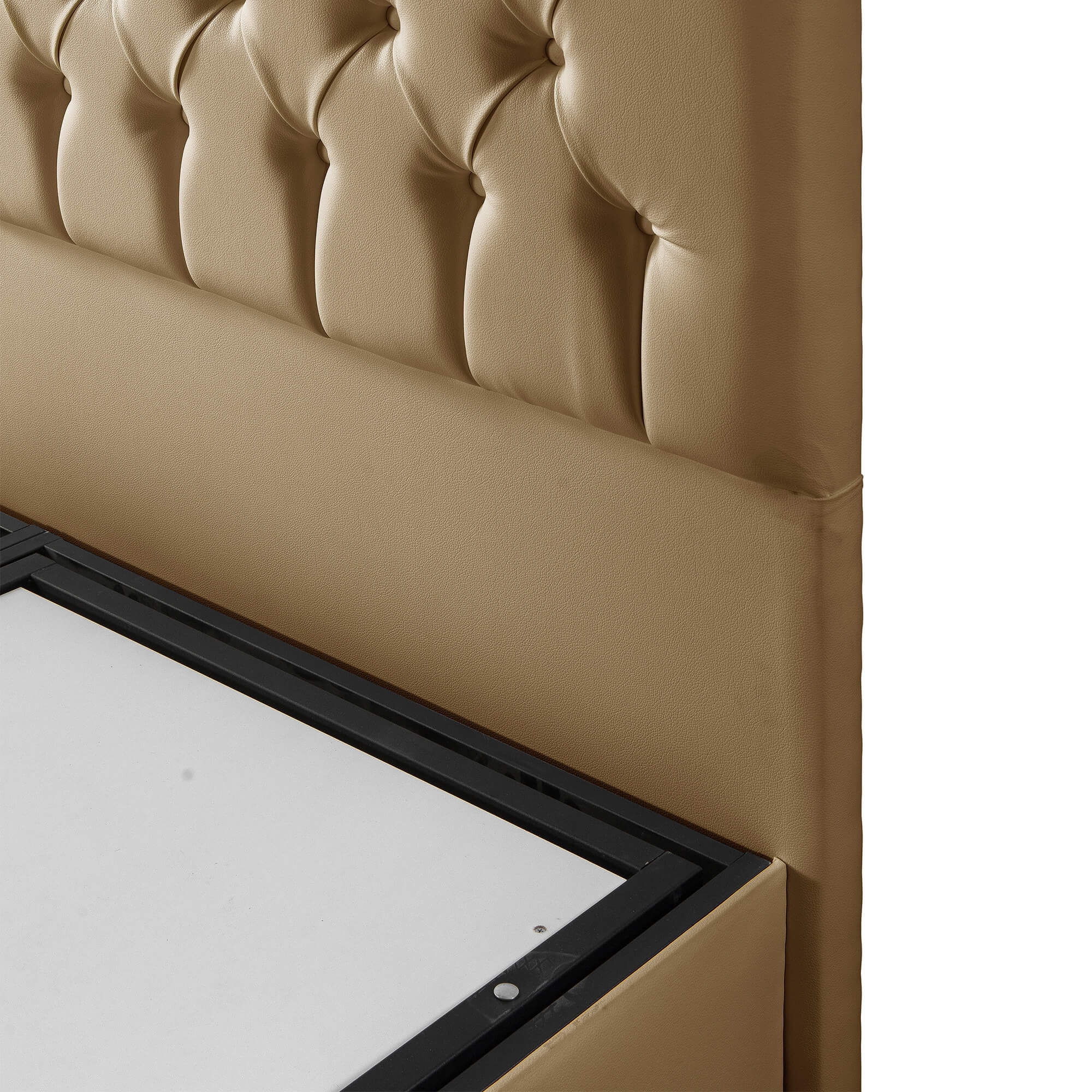 Casabed PU Tufted Platform King Size Bed