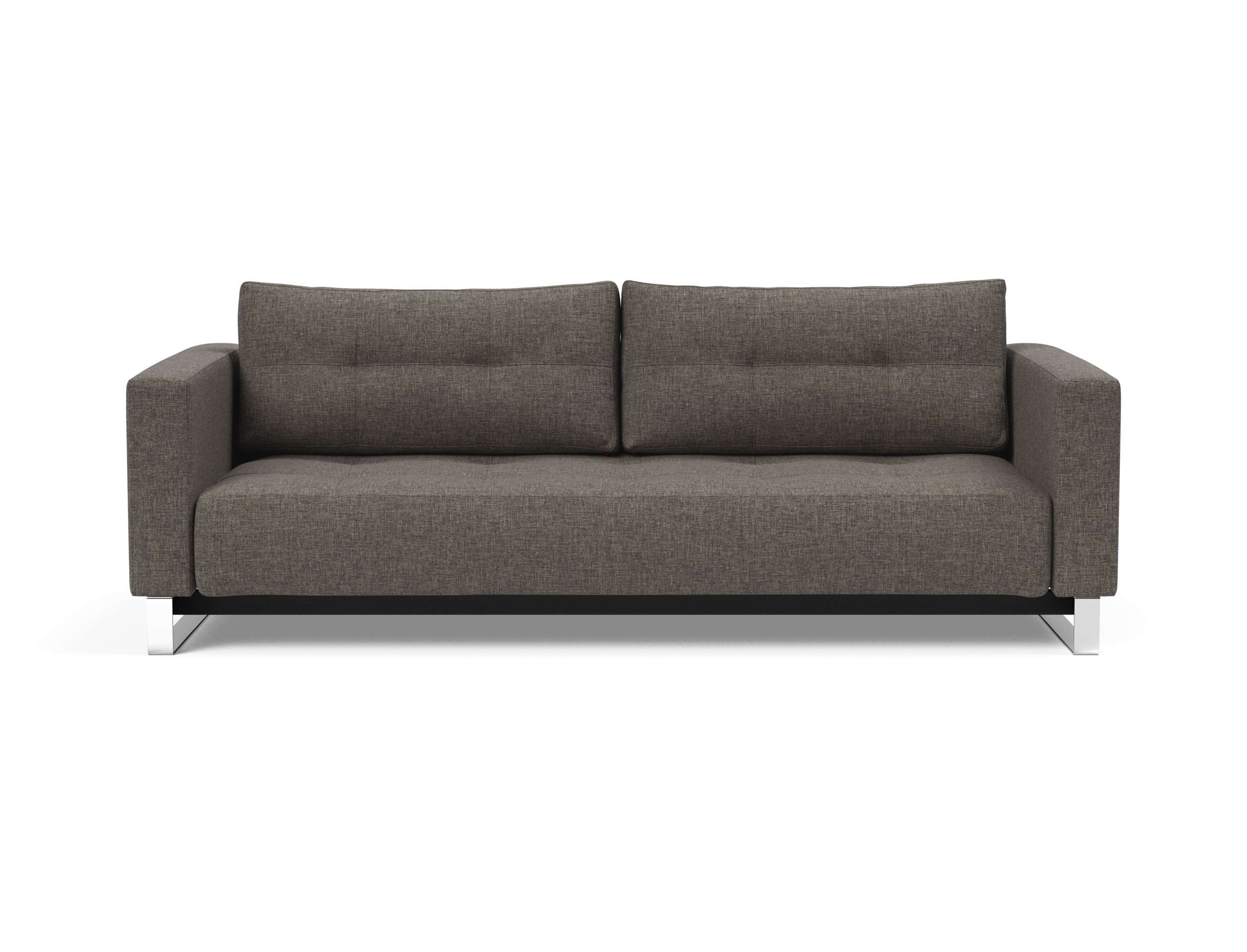 Cassius Deluxe Excess Lounger Fabric Sofa Bed w/Chrome Legs