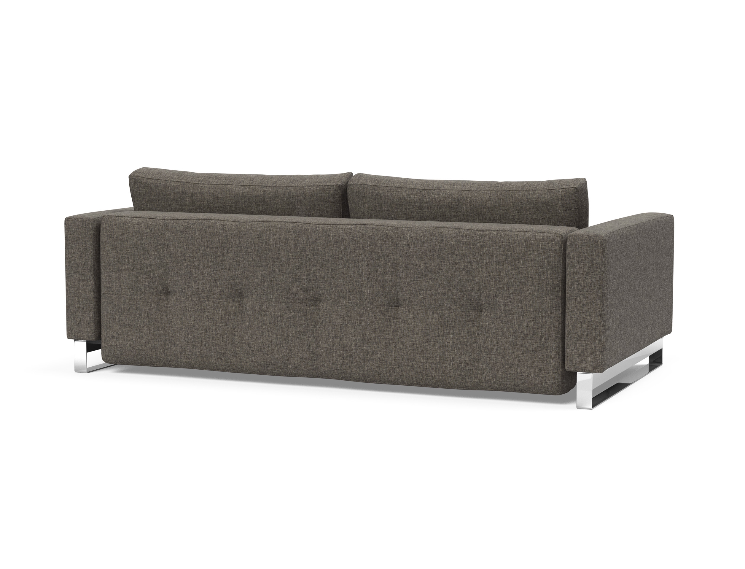 Cassius Deluxe Excess Lounger Fabric Sofa Bed w/Chrome Legs