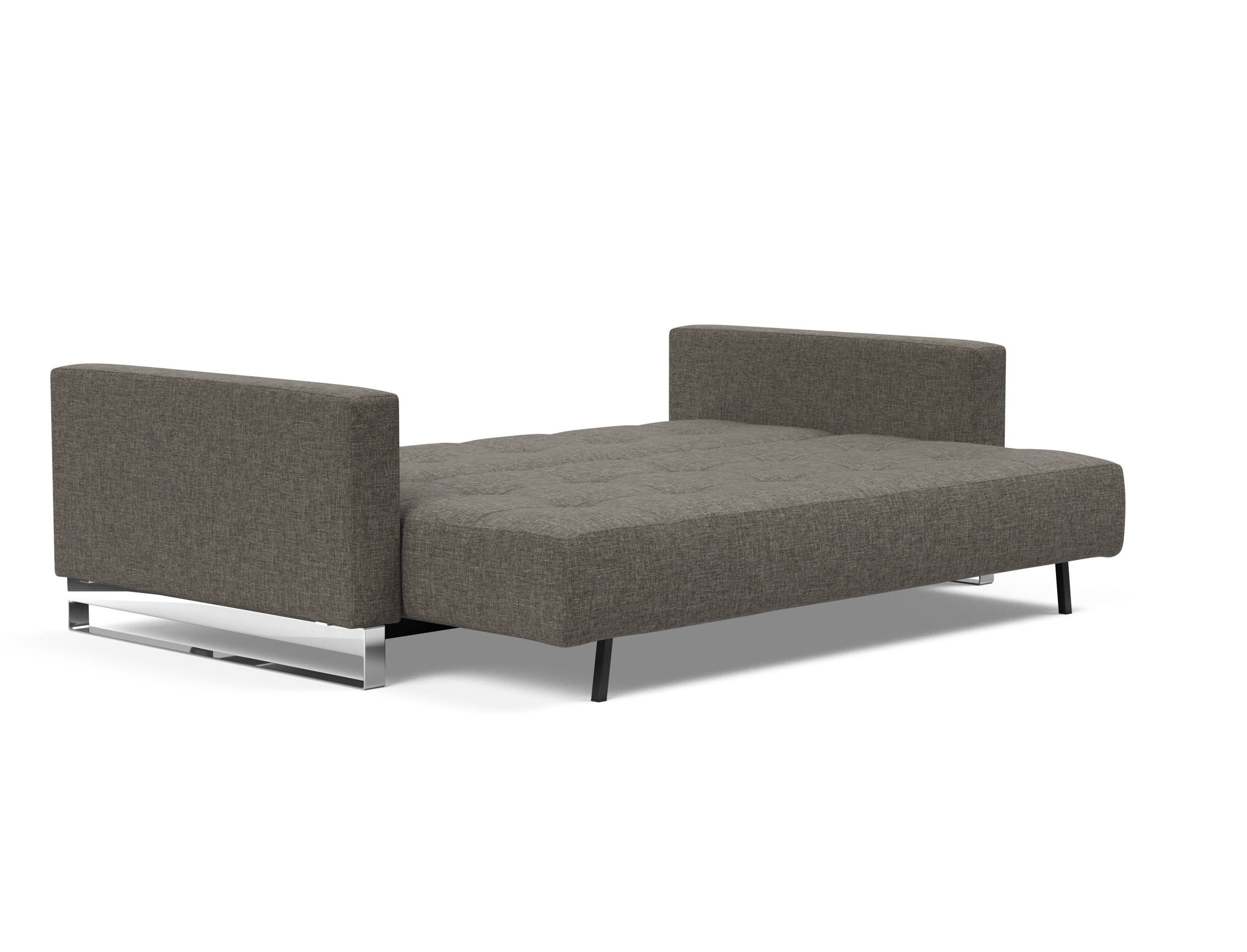 Cassius Deluxe Excess Lounger Fabric Sofa Bed w/Chrome Legs