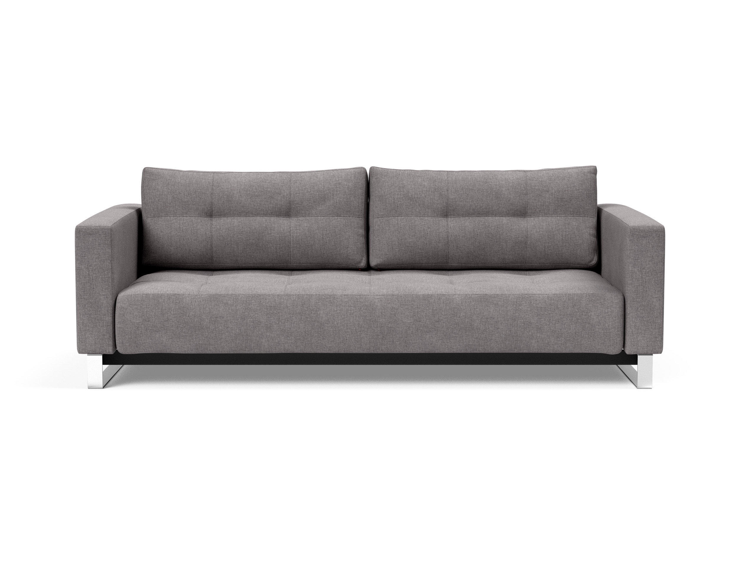 Cassius Deluxe Excess Lounger Fabric Sofa Bed w/Chrome Legs