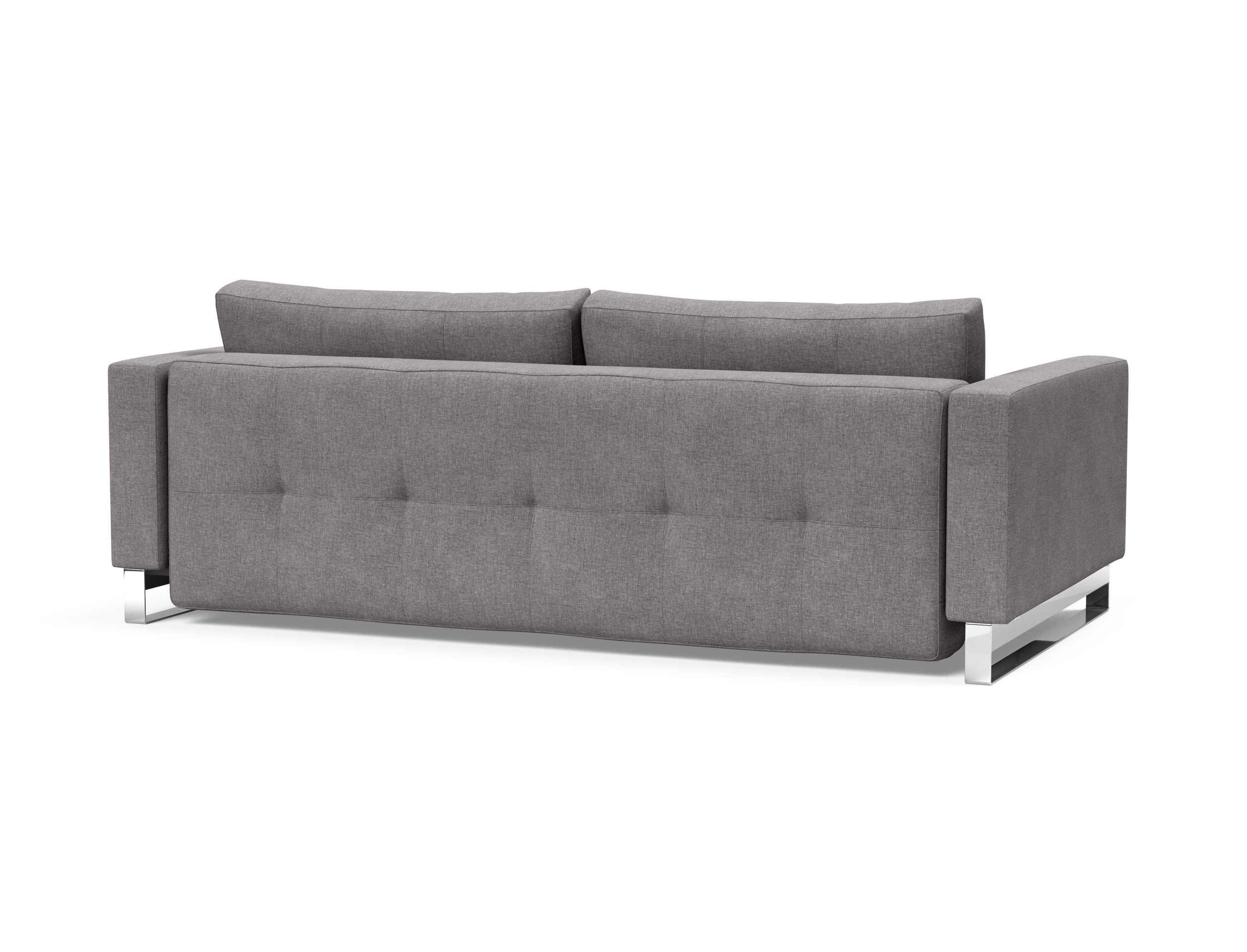 Cassius Deluxe Excess Lounger Fabric Sofa Bed w/Chrome Legs