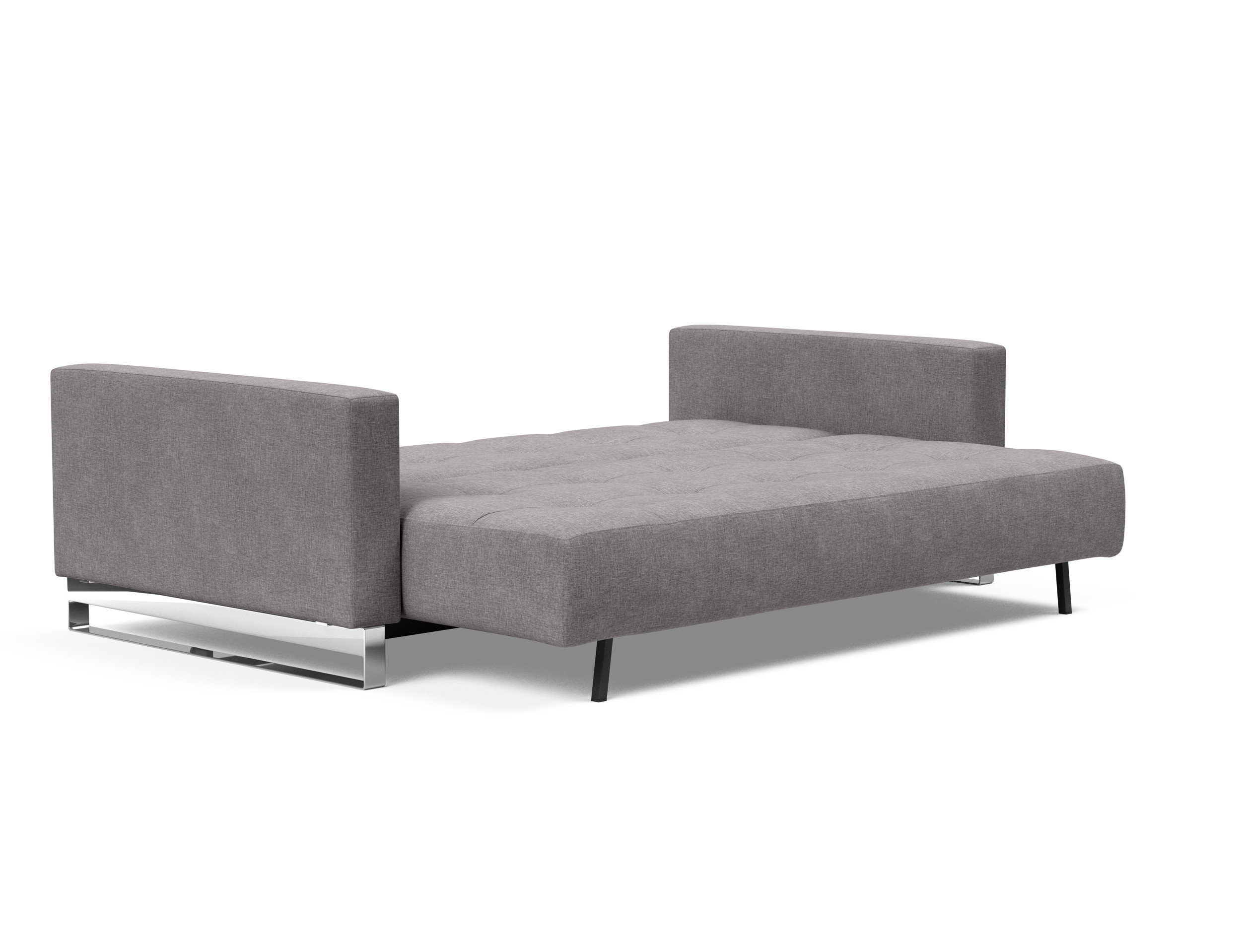 Cassius Deluxe Excess Lounger Fabric Sofa Bed w/Chrome Legs