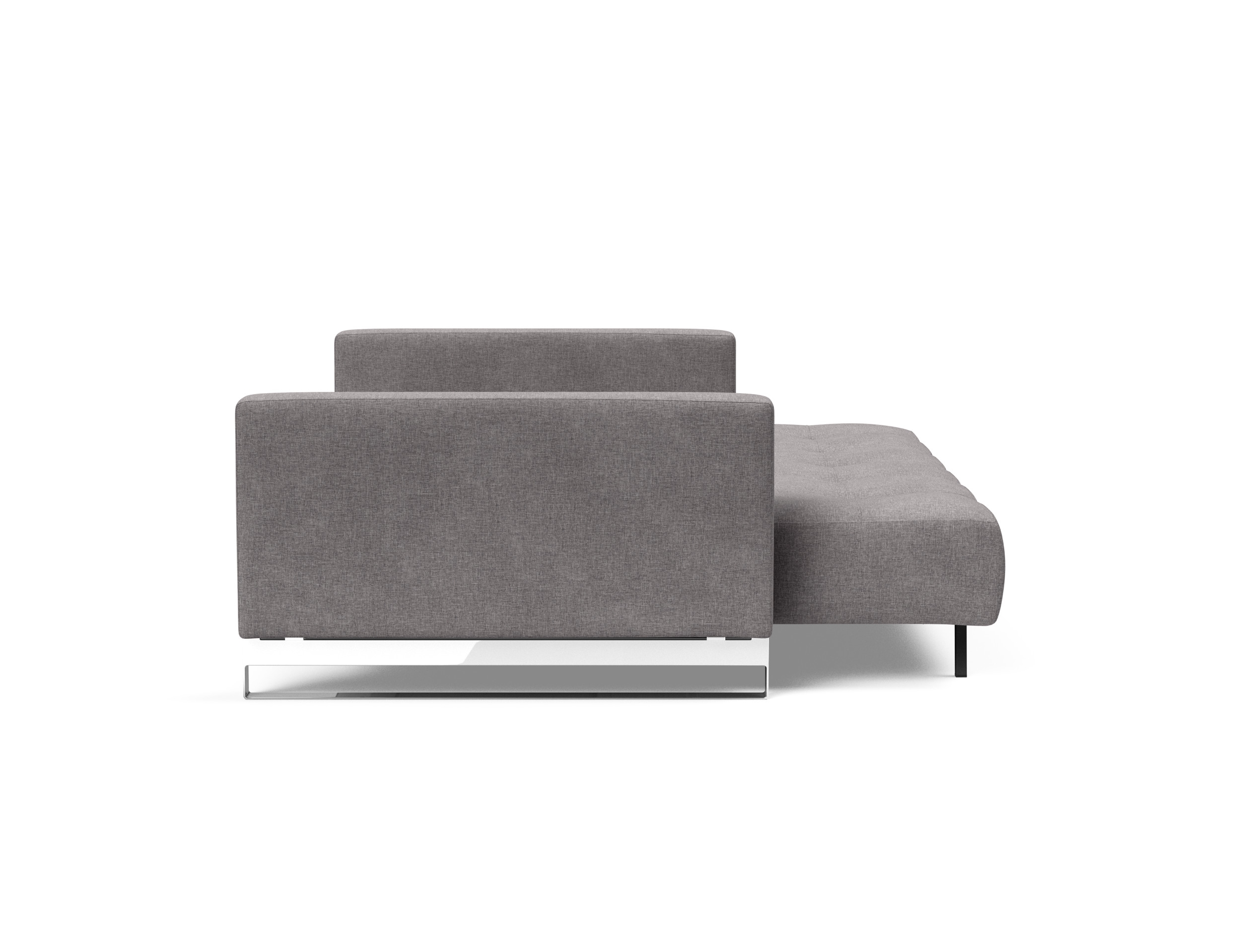 Cassius Deluxe Excess Lounger Fabric Sofa Bed w/Chrome Legs