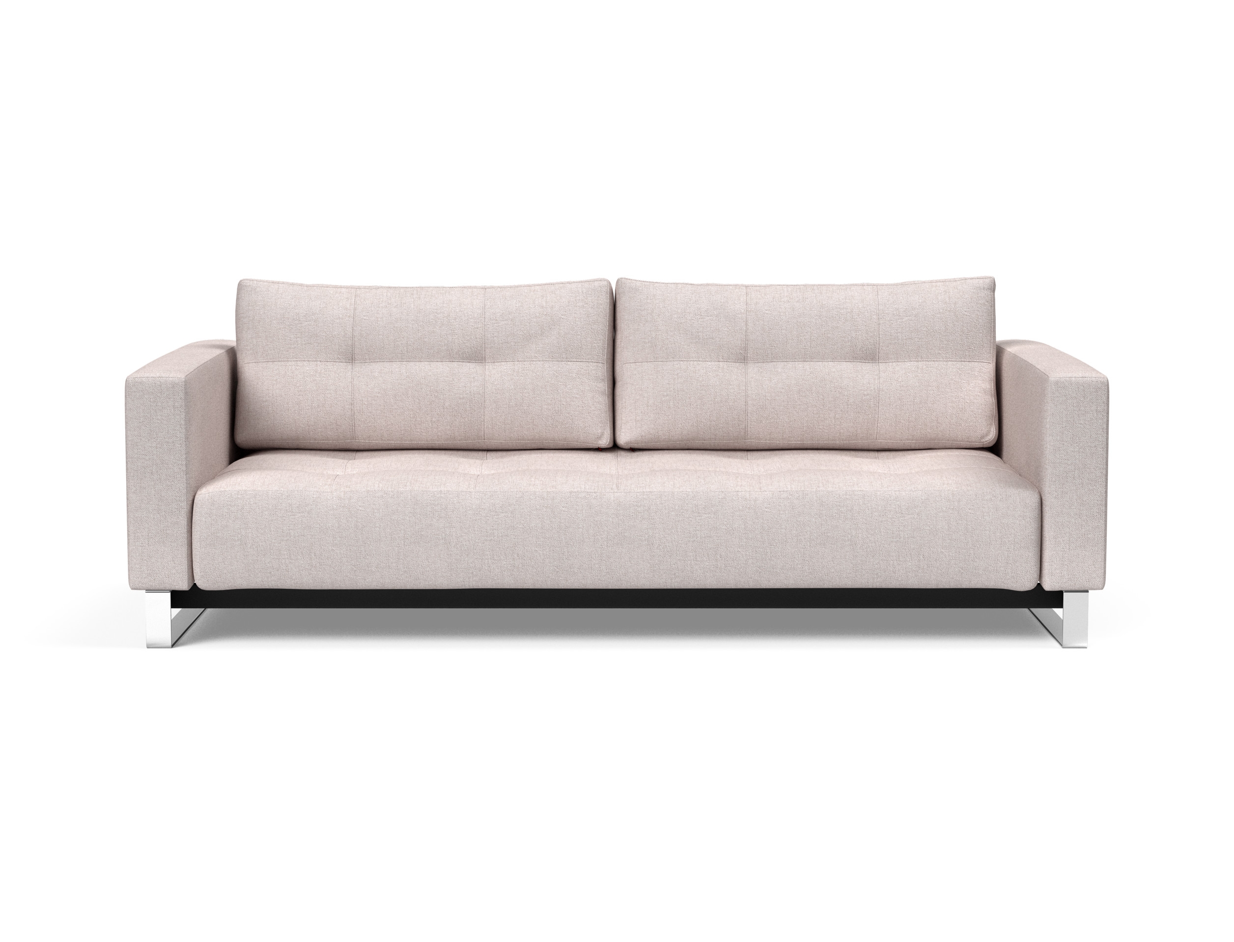 Cassius Deluxe Excess Lounger Fabric Sofa Bed w/Chrome Legs