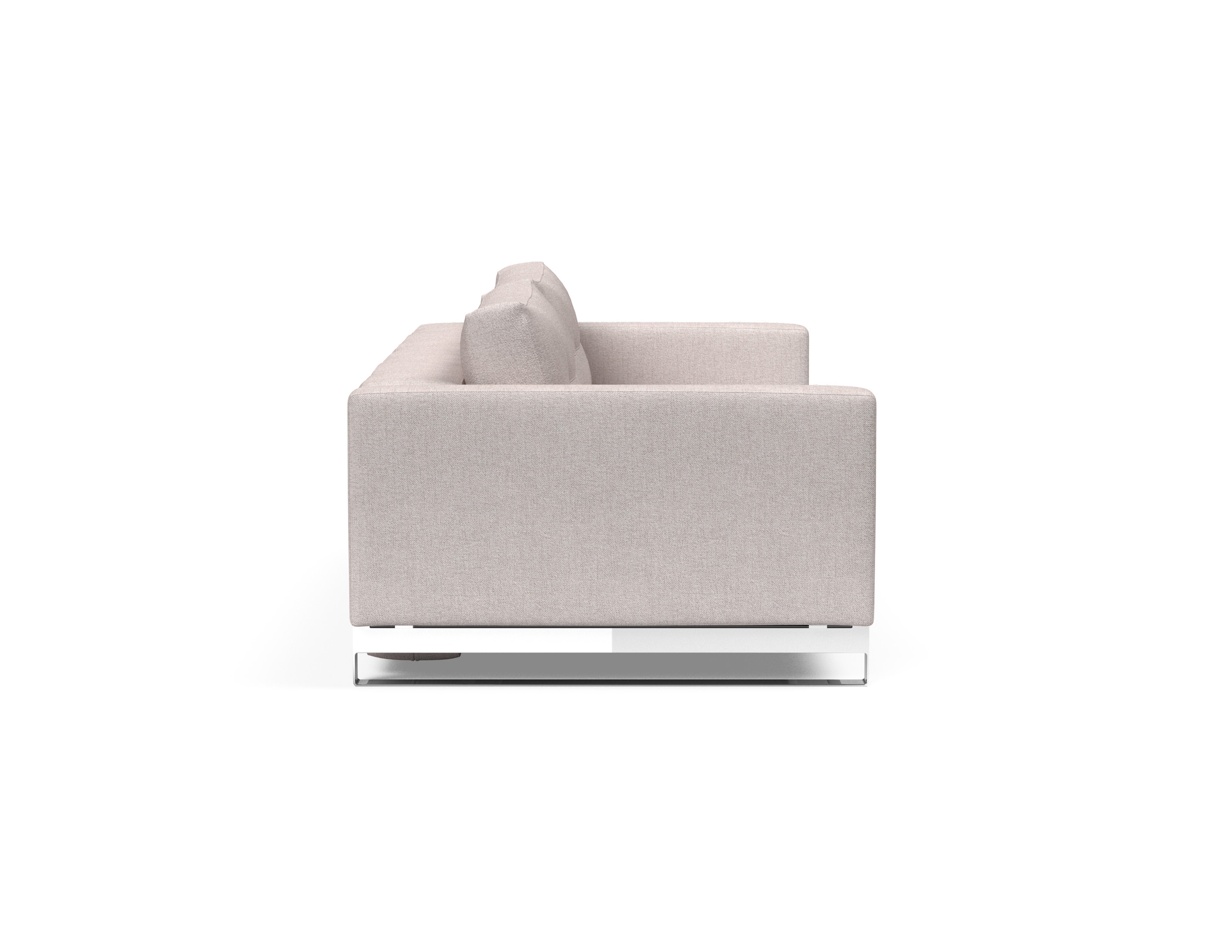 Cassius Deluxe Excess Lounger Fabric Sofa Bed w/Chrome Legs