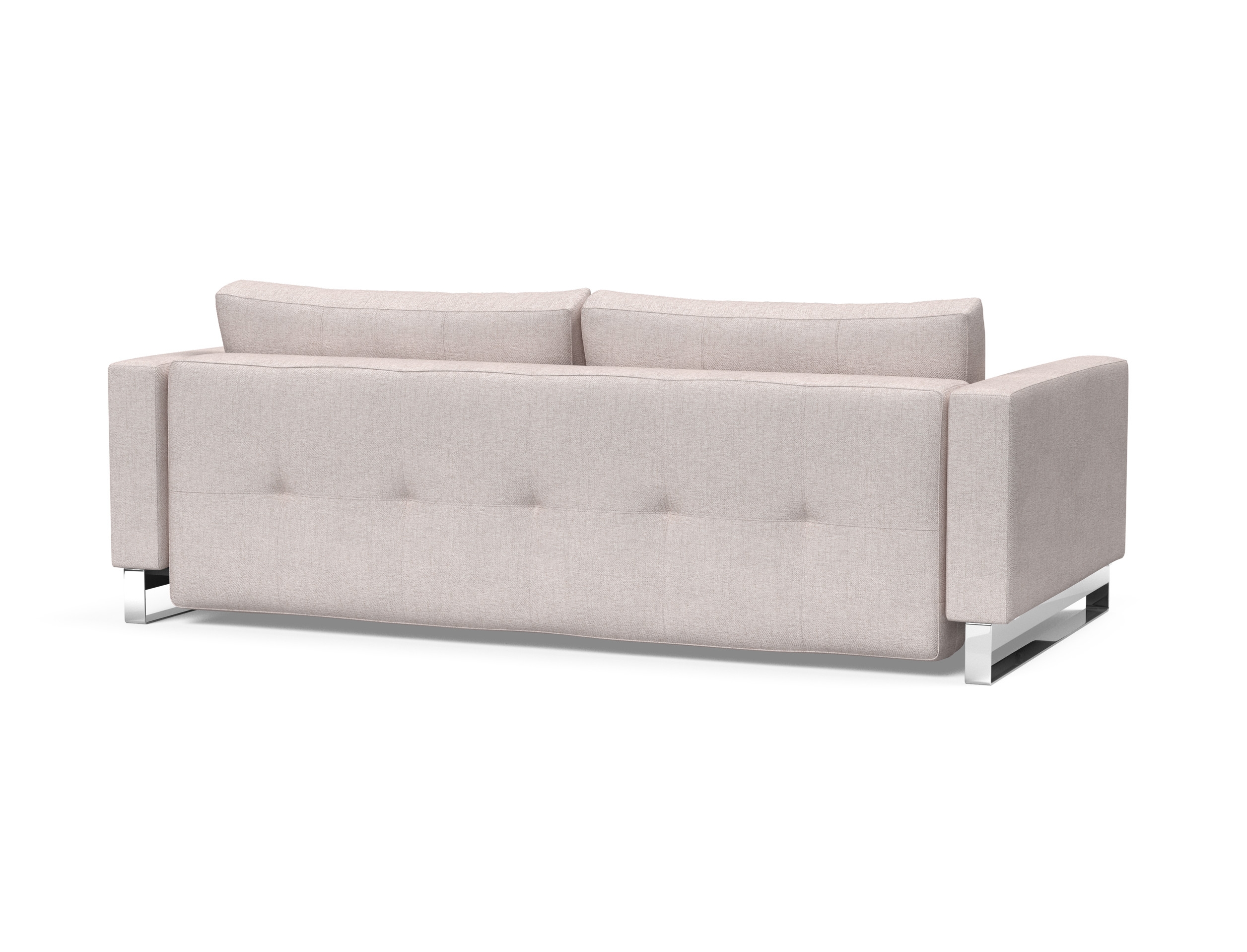 Cassius Deluxe Excess Lounger Fabric Sofa Bed w/Chrome Legs