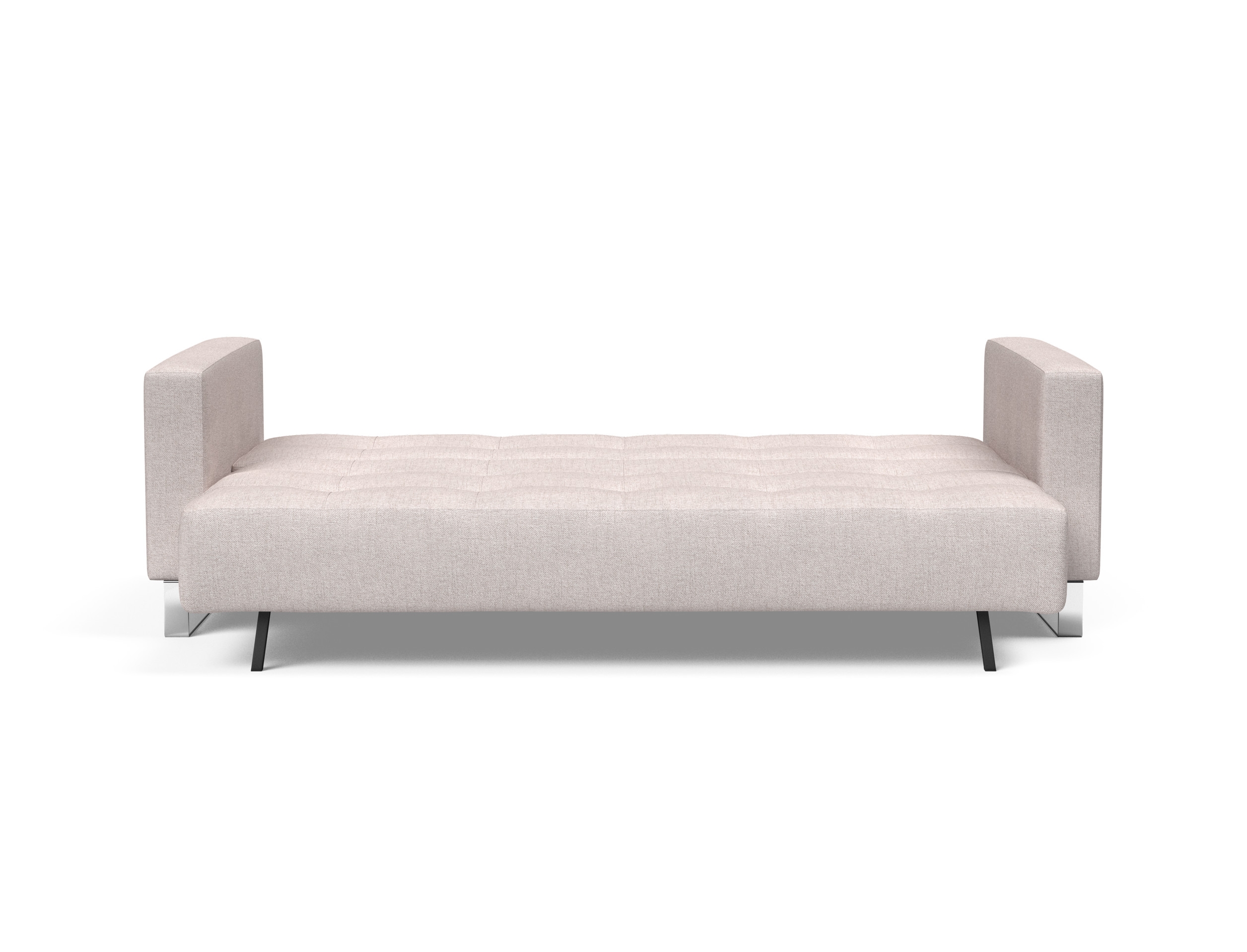Cassius Deluxe Excess Lounger Fabric Sofa Bed w/Chrome Legs