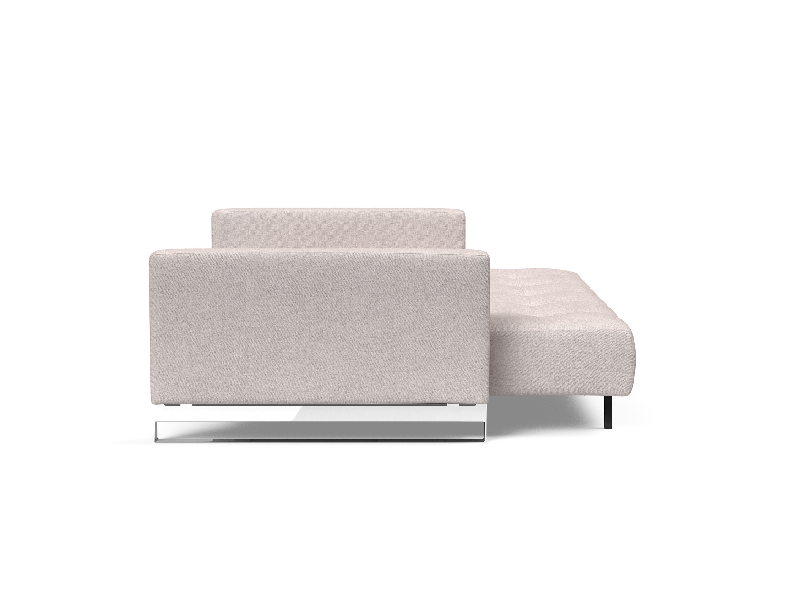 Cassius Deluxe Excess Lounger Fabric Sofa Bed w/Chrome Legs