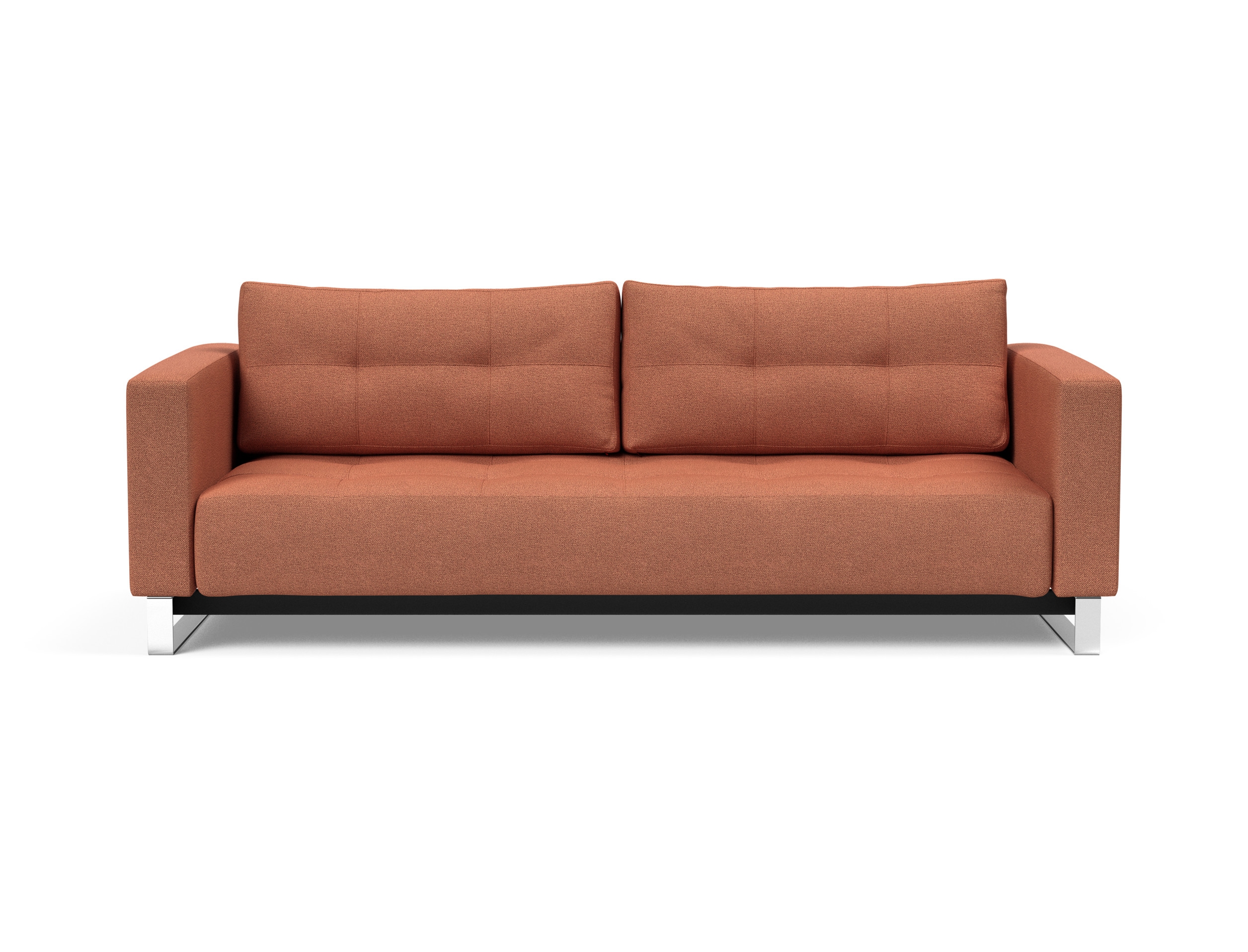 Cassius Deluxe Excess Lounger Fabric Sofa Bed w/Chrome Legs