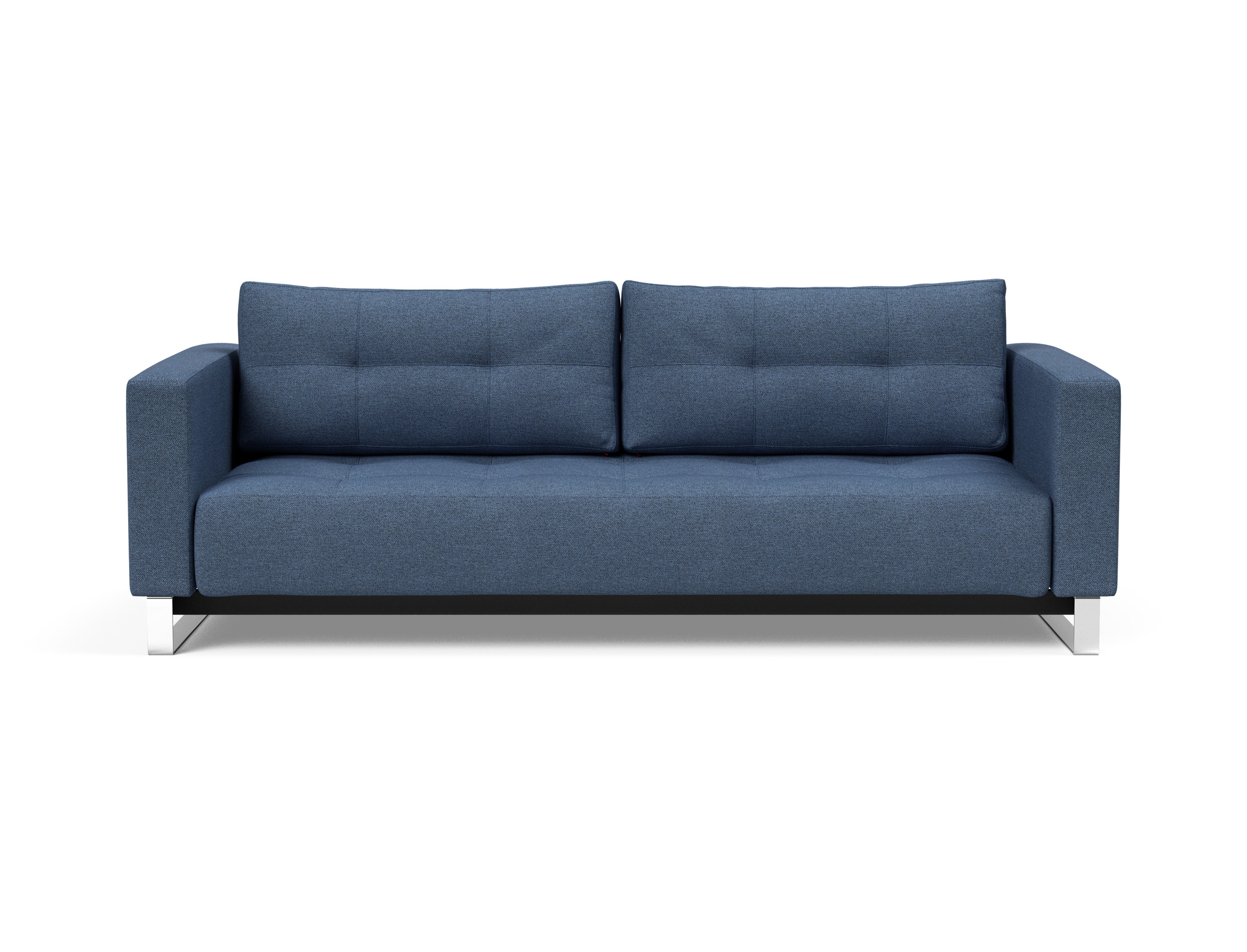 Cassius Deluxe Excess Lounger Fabric Sofa Bed w/Chrome Legs