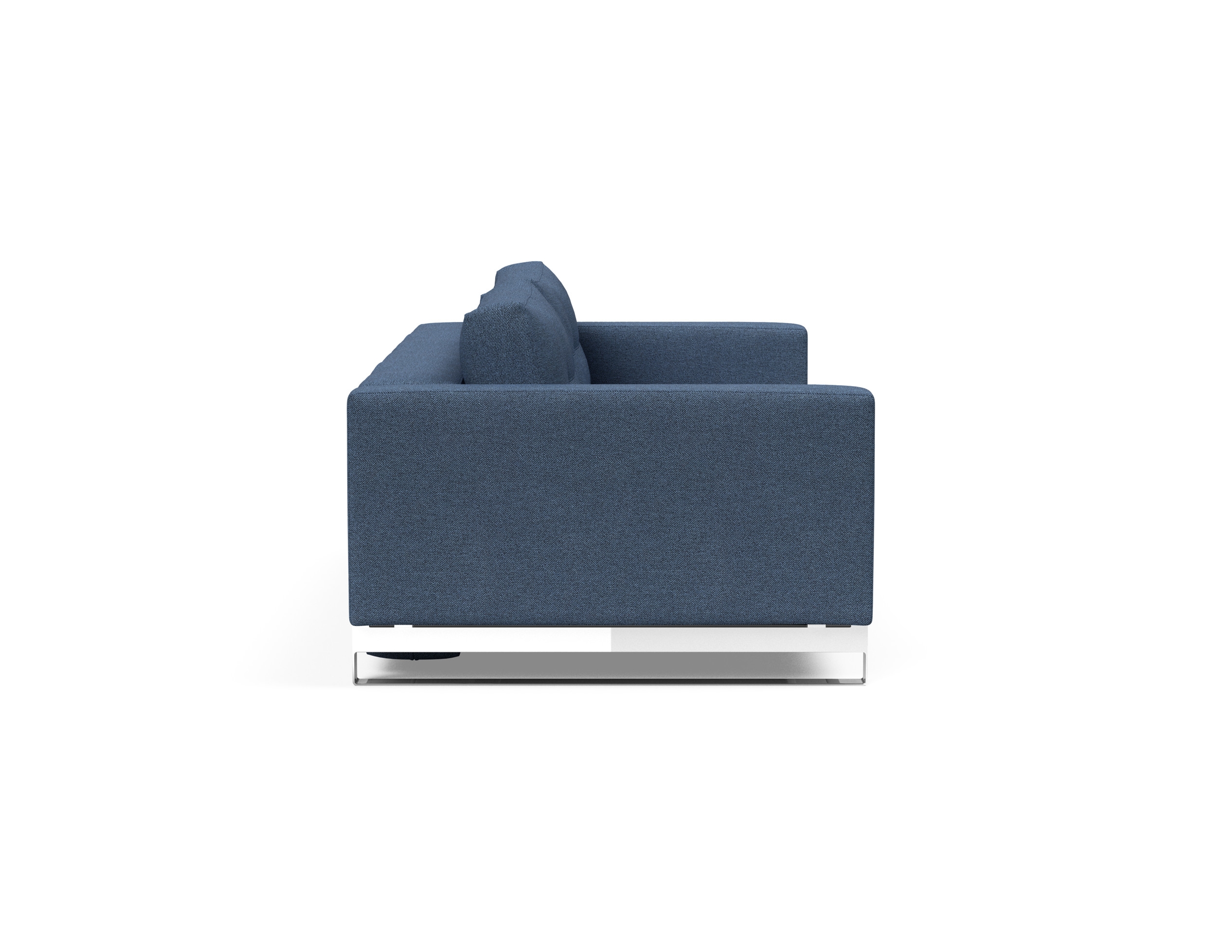 Cassius Deluxe Excess Lounger Fabric Sofa Bed w/Chrome Legs