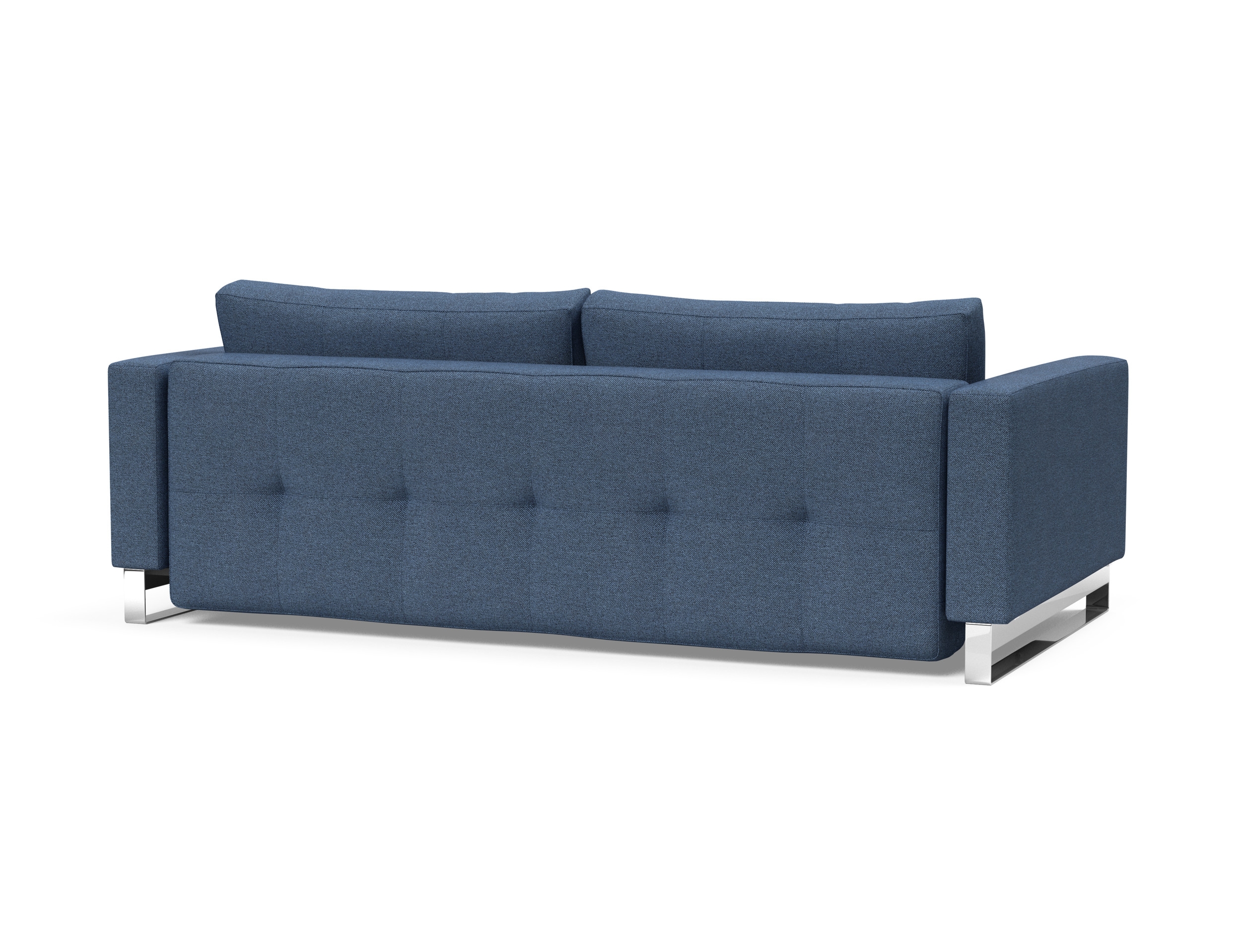 Cassius Deluxe Excess Lounger Fabric Sofa Bed w/Chrome Legs