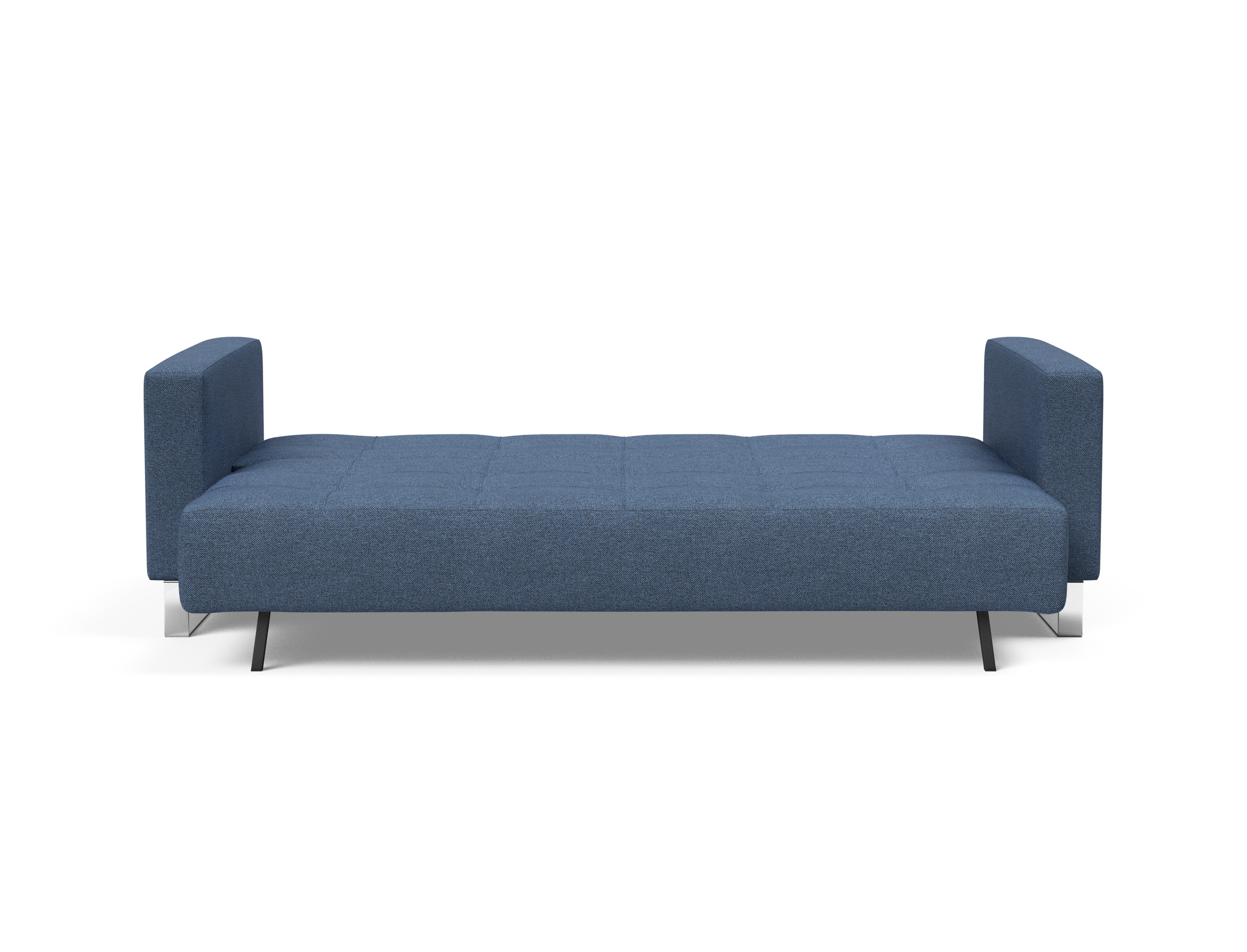 Cassius Deluxe Excess Lounger Fabric Sofa Bed w/Chrome Legs