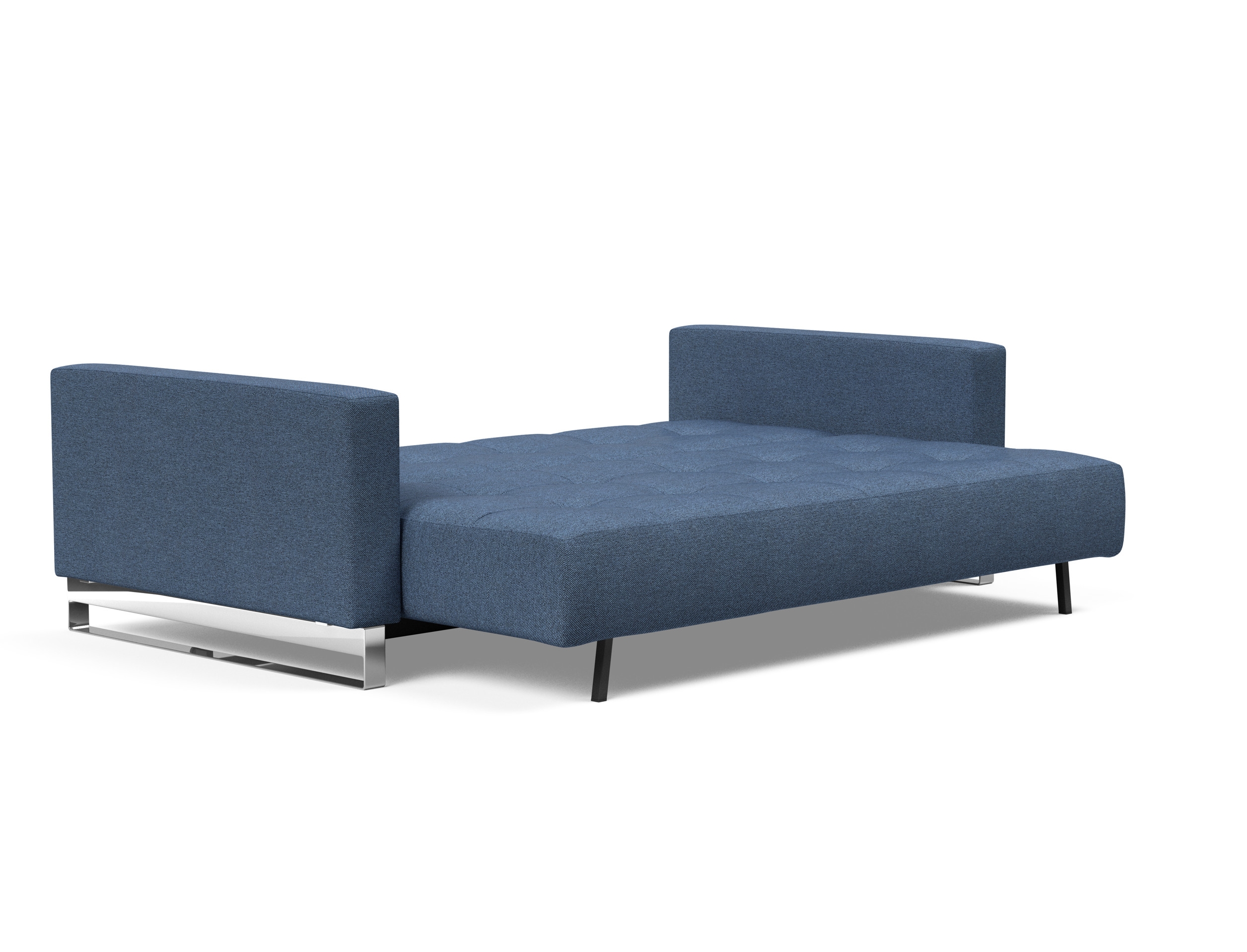 Cassius Deluxe Excess Lounger Fabric Sofa Bed w/Chrome Legs