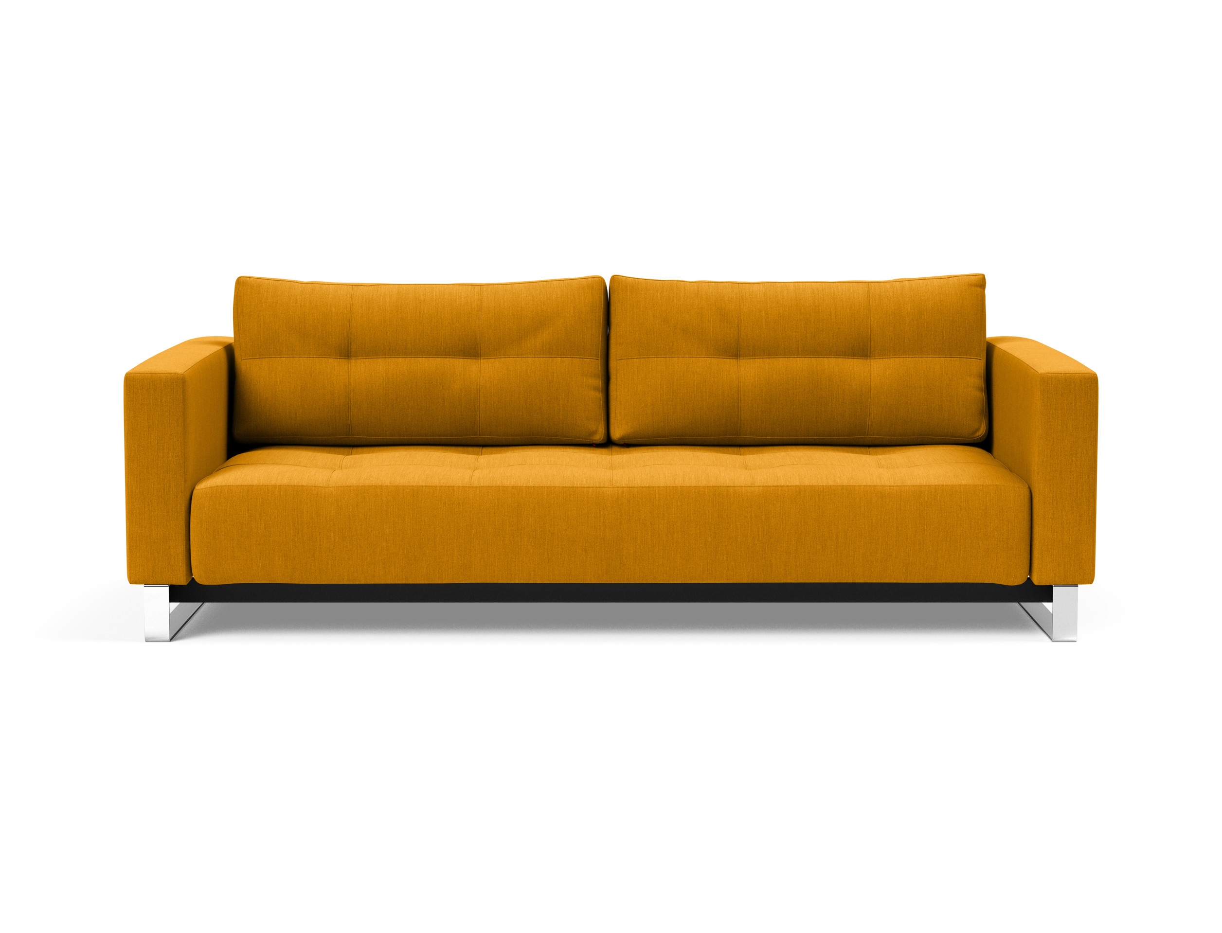 Cassius Deluxe Excess Lounger Fabric Sofa Bed w/Chrome Legs