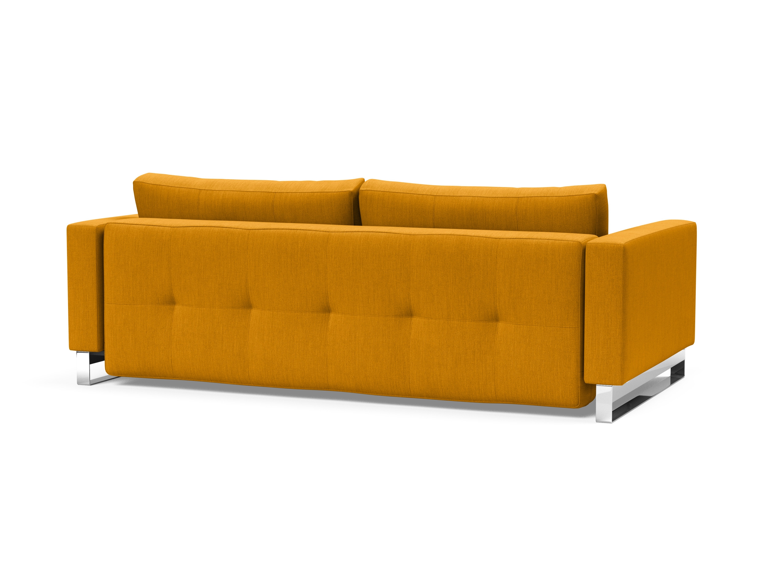 Cassius Deluxe Excess Lounger Fabric Sofa Bed w/Chrome Legs