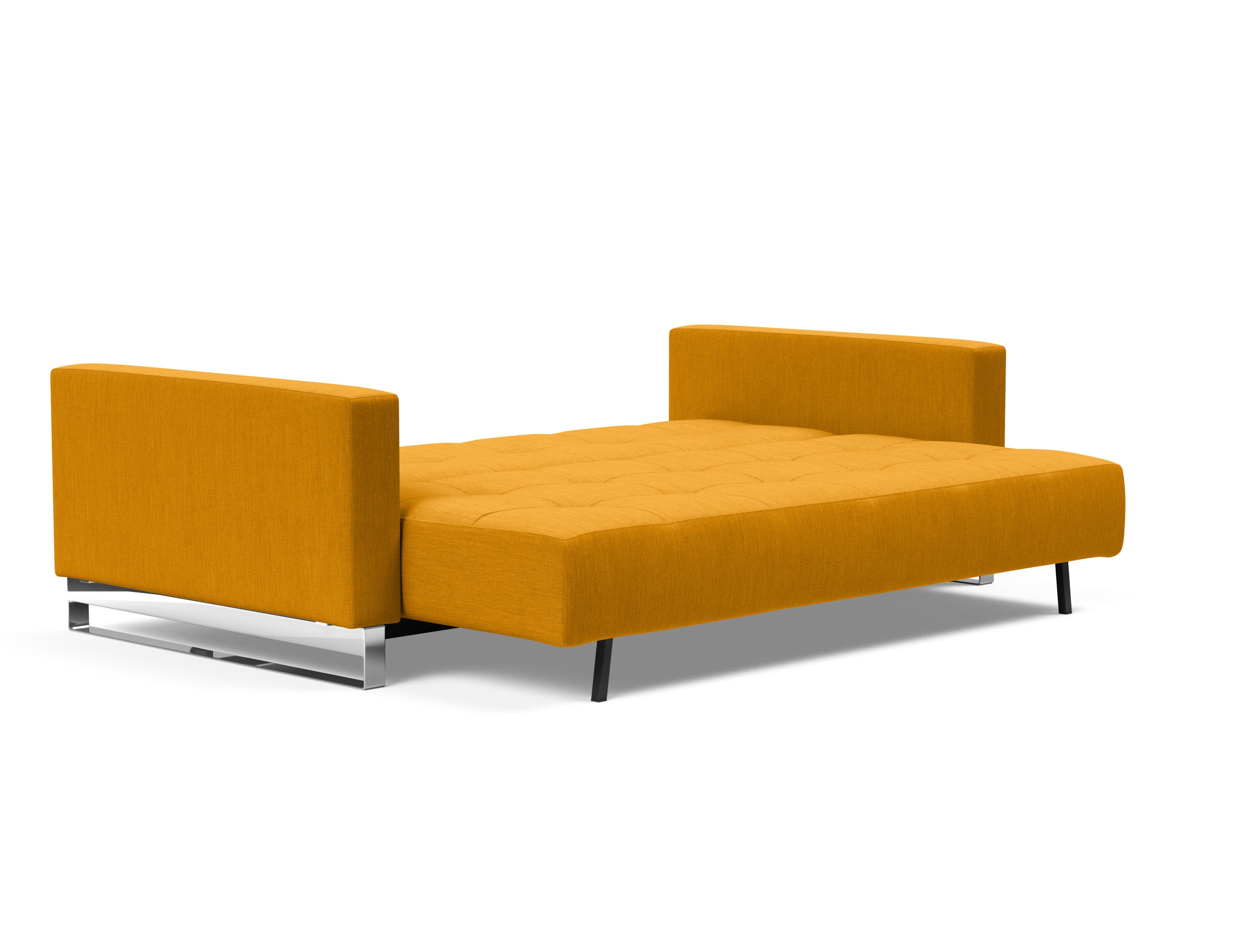 Cassius Deluxe Excess Lounger Fabric Sofa Bed w/Chrome Legs